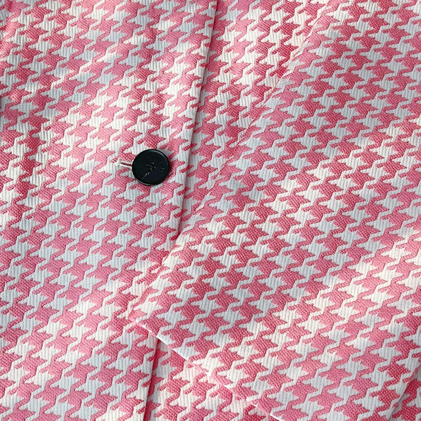 Dior Dior Pink Houndstooth Coat Size 40 Size M / US 6-8 / IT 42-44 - 10 Thumbnail