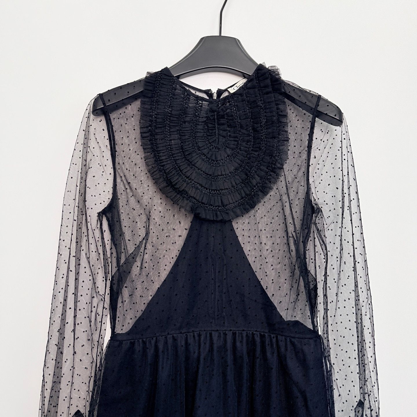 Dior Dior Polka Dot Mesh Mini Dress Size 38 Size S / US 4 / IT 40 - 6 Thumbnail