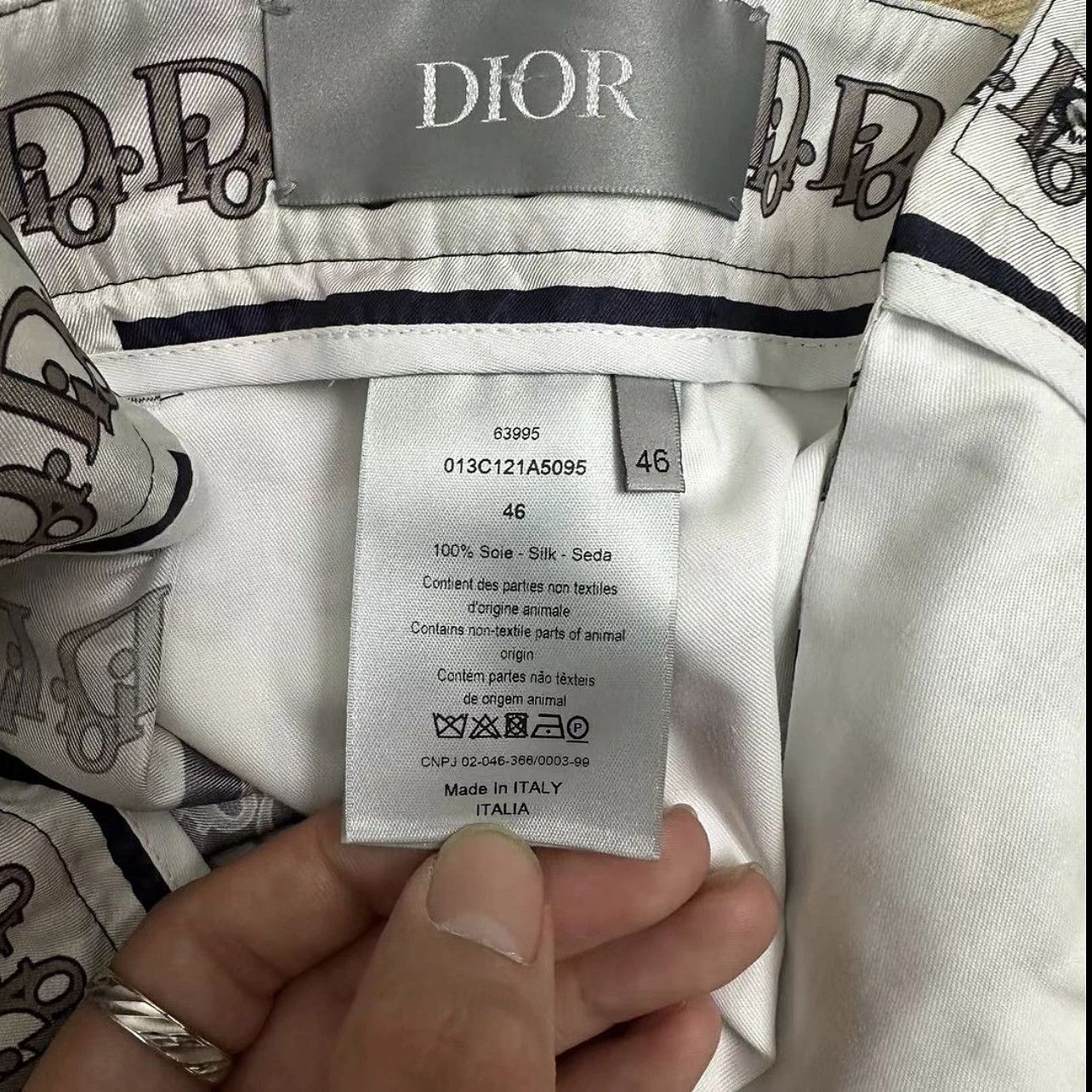 Dior DIOR Oblique Print Silk Shorts Size 46 Size US 30 / EU 46 - 4 Thumbnail
