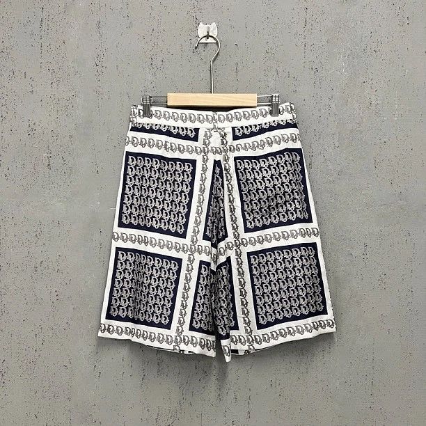 Dior DIOR Oblique Print Silk Shorts Size 46 Size US 30 / EU 46 - 2 Thumbnail