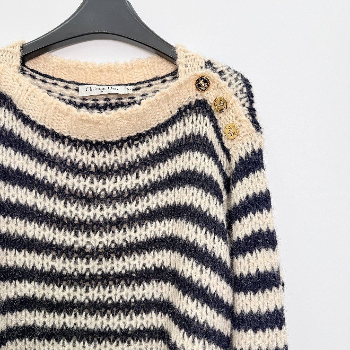 Dior Dior Striped Wool Blend Sweater Size 36 Size XS / US 0-2 / IT 36-38 - 6 Thumbnail