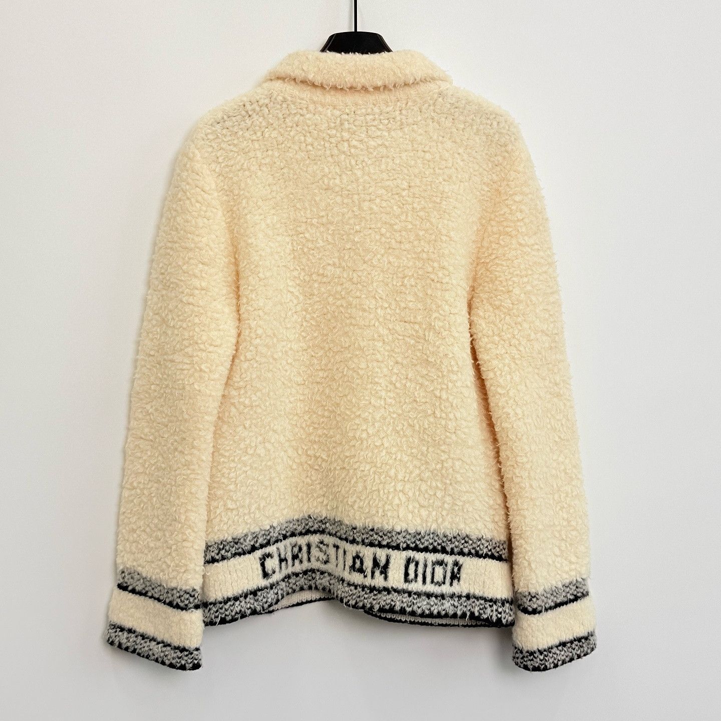 Dior Dior Logo Hem Knit Jacket Size M Size M / US 6-8 / IT 42-44 - 2 Thumbnail