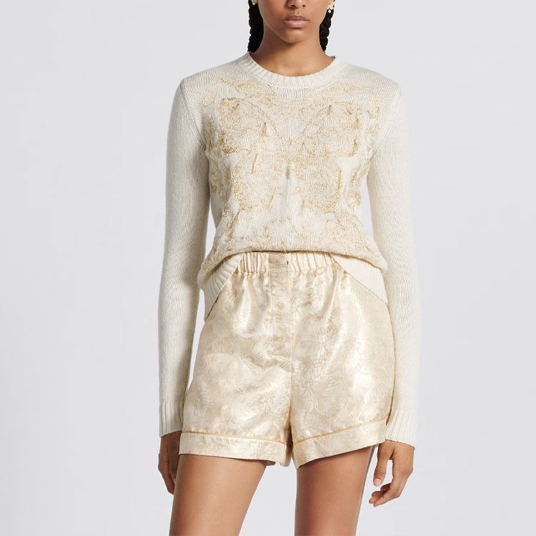 Dior Dior Butterfly Embroidered Cashmere Sweater Size 36 Size XS / US 0-2 / IT 36-38 - 7 Thumbnail