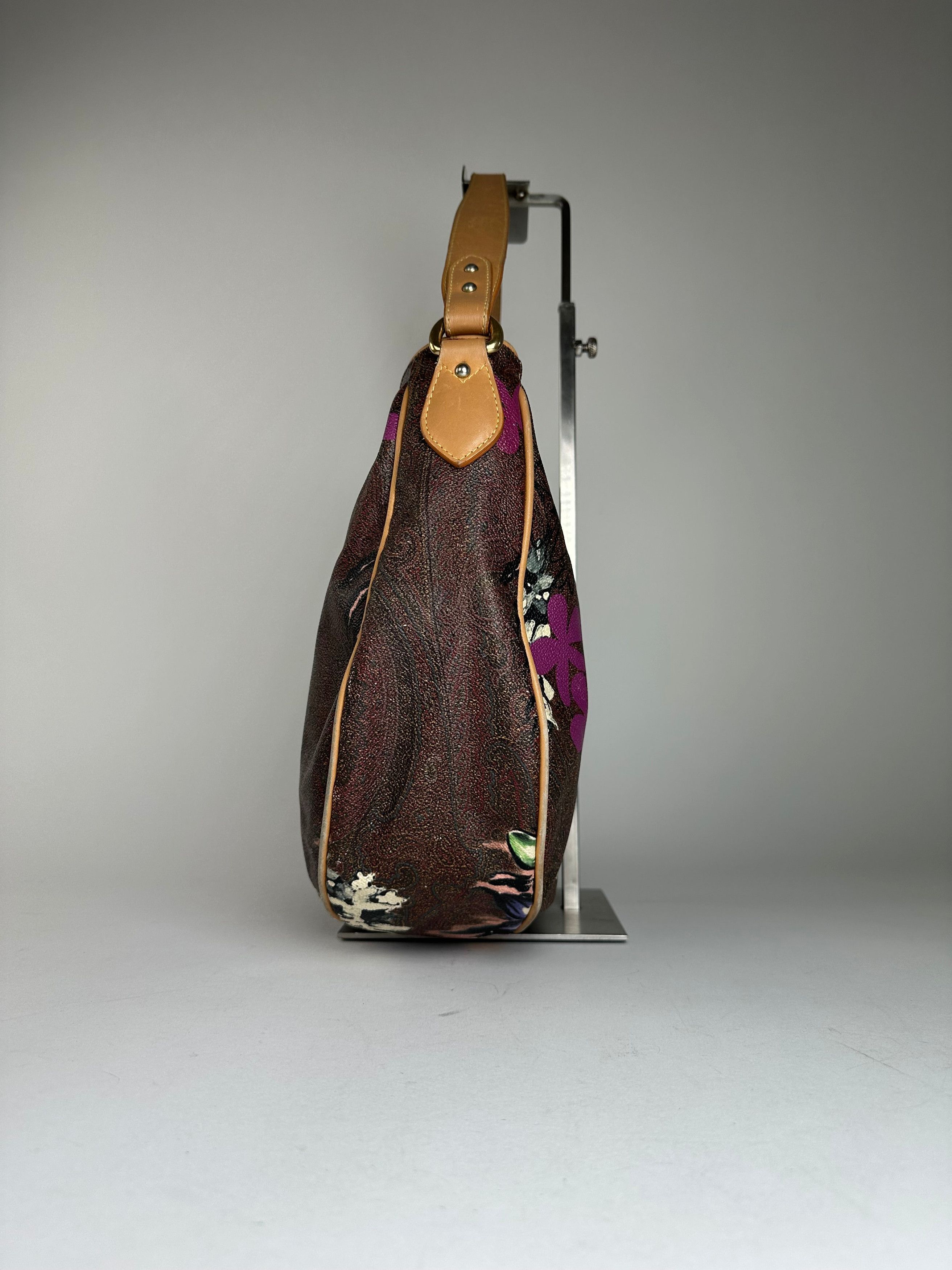 Other Vintage Etro Canvas Hobo Bag Brown Size ONE SIZE - 7 Thumbnail