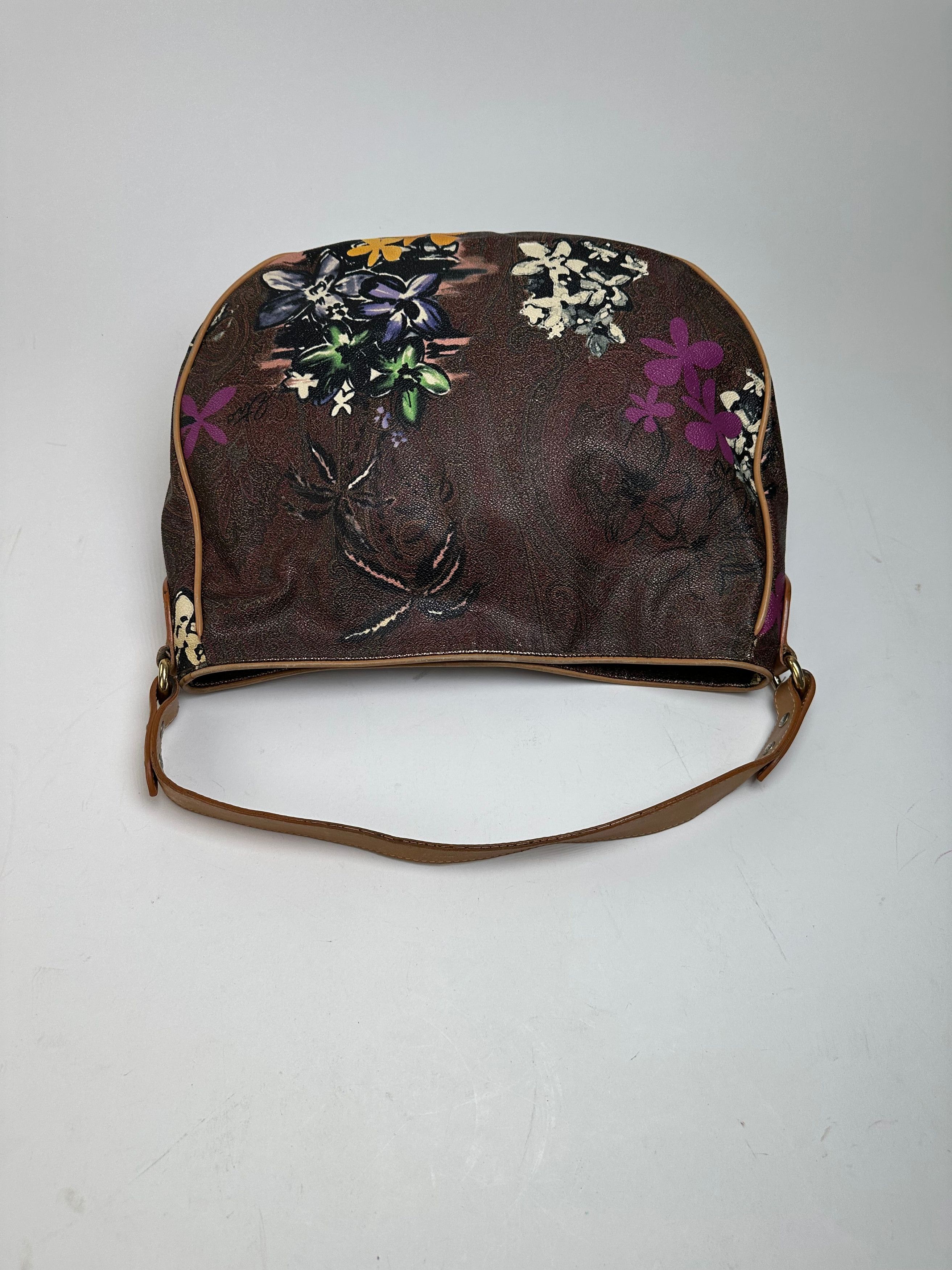 Other Vintage Etro Canvas Hobo Bag Brown Size ONE SIZE - 8 Thumbnail