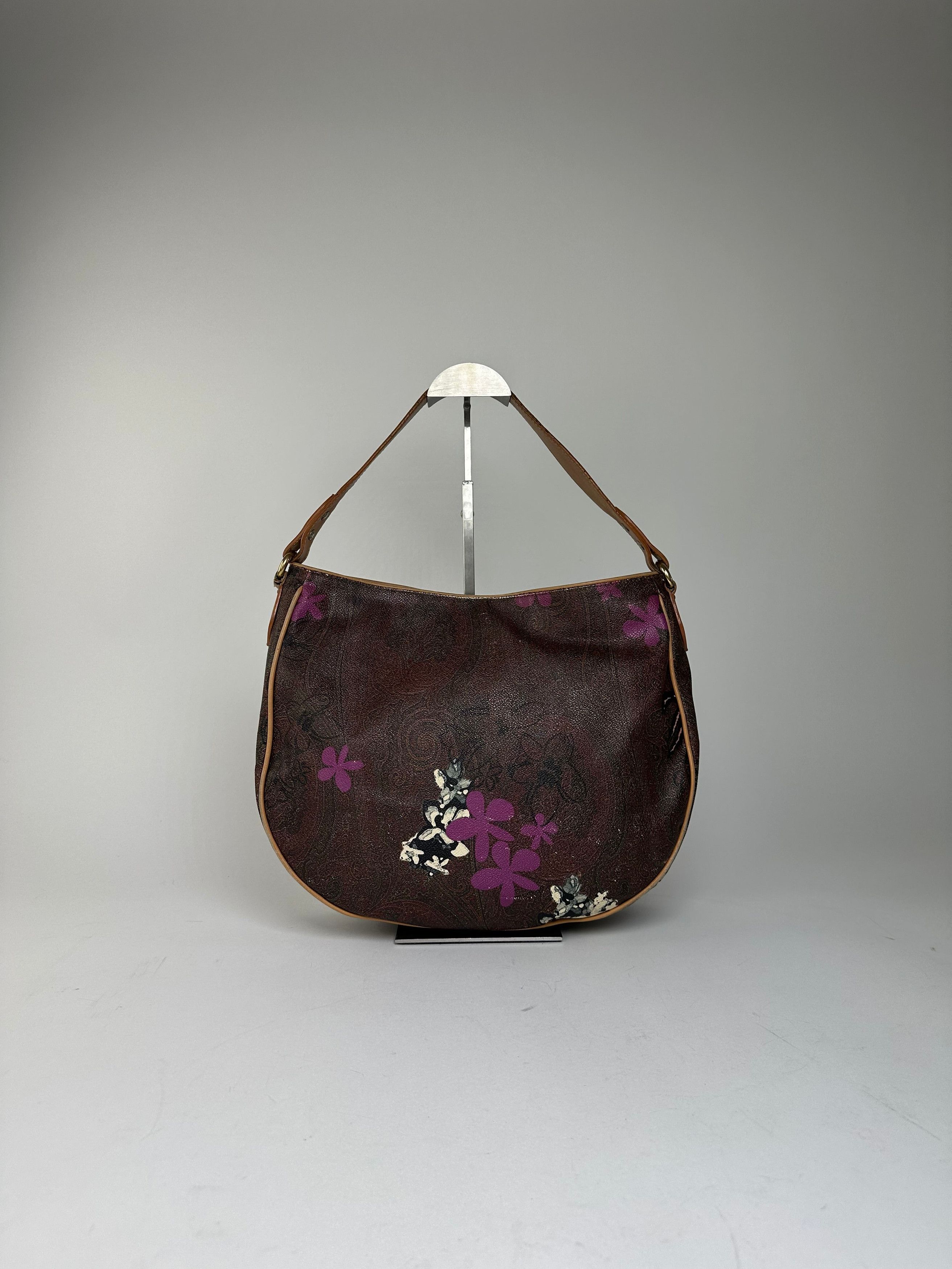 Other Vintage Etro Canvas Hobo Bag Brown Size ONE SIZE - 12 Thumbnail