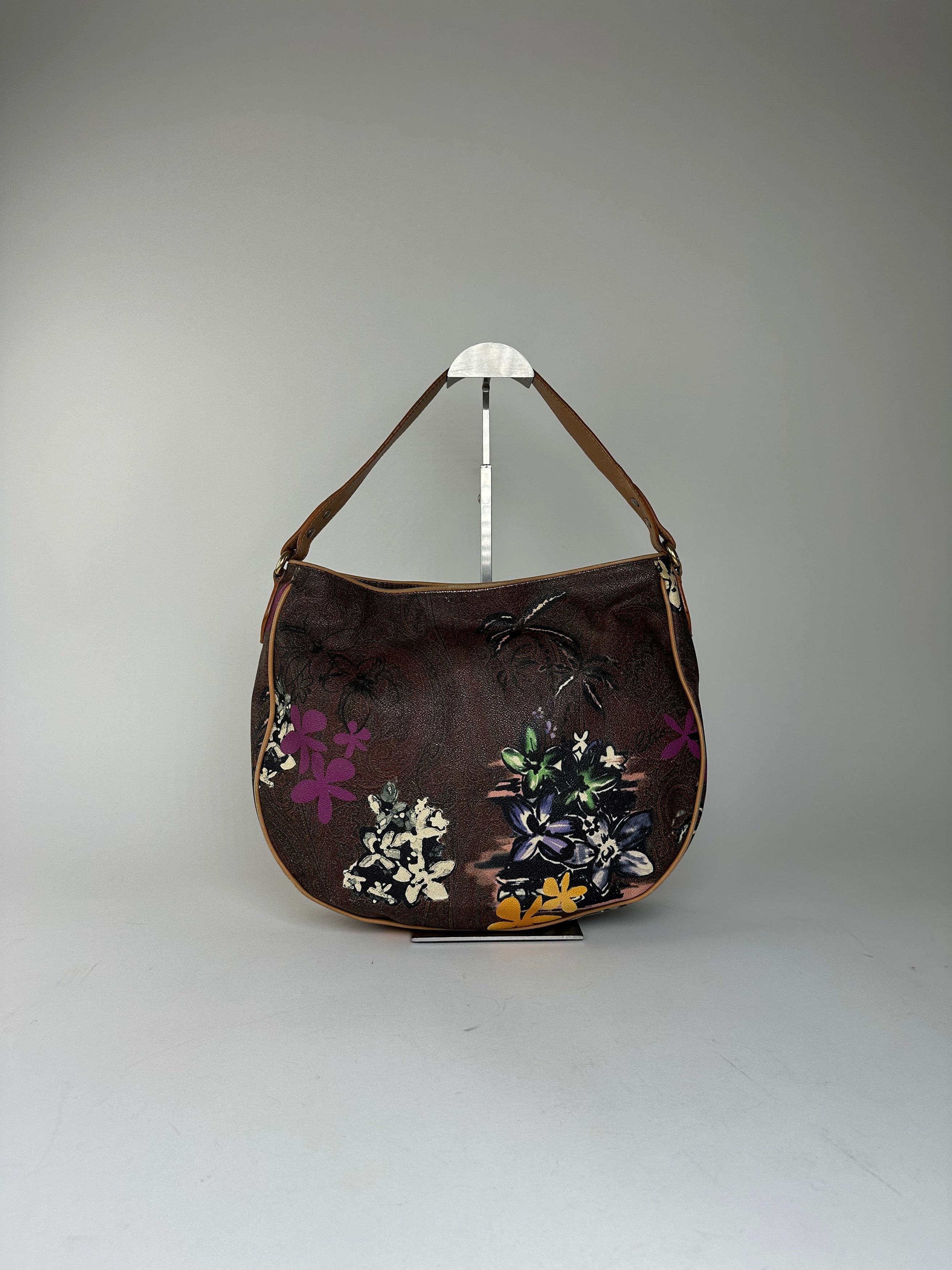 Other Vintage Etro Canvas Hobo Bag Brown Size ONE SIZE - 11 Thumbnail