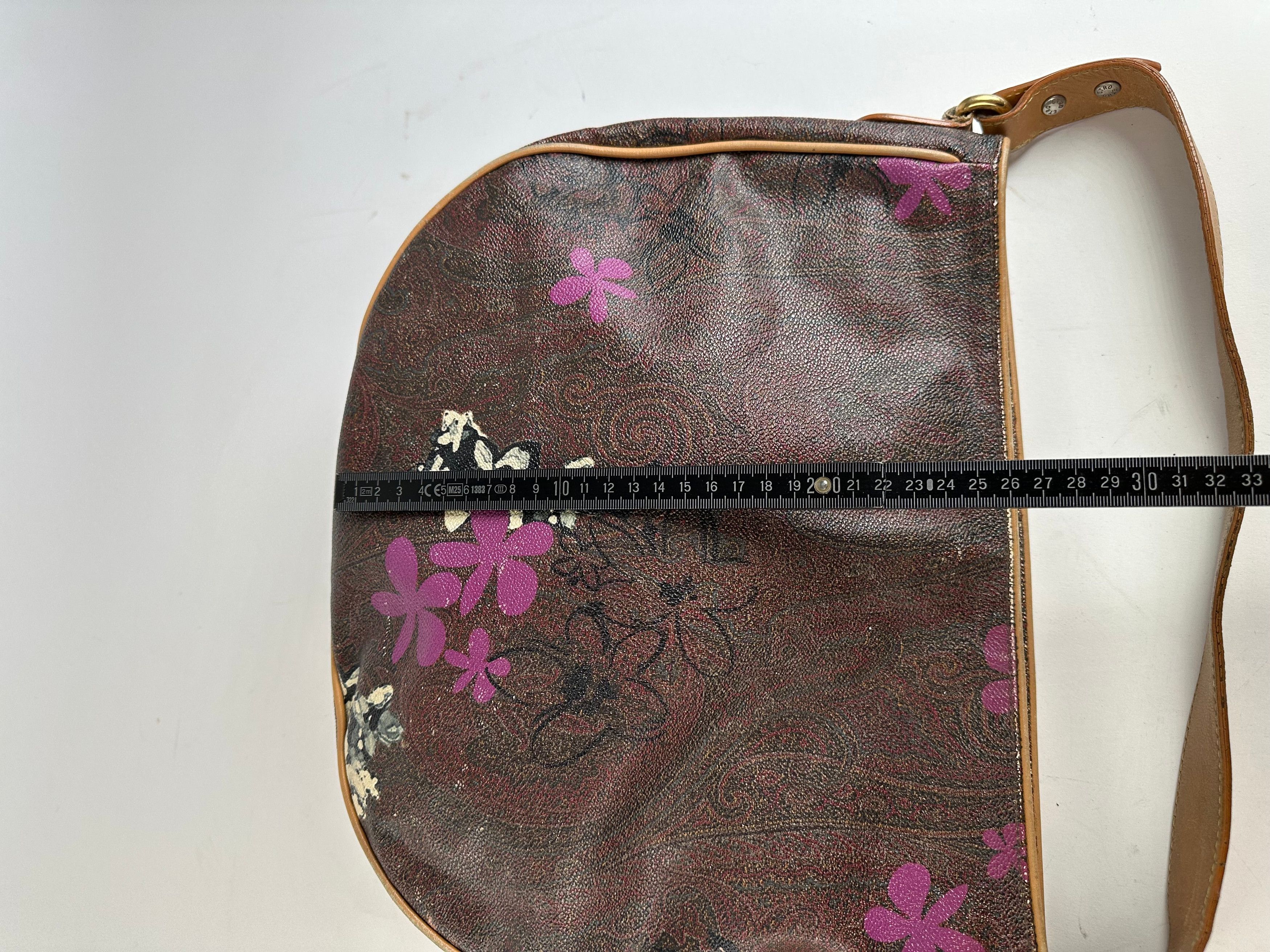 Other Vintage Etro Canvas Hobo Bag Brown Size ONE SIZE - 13 Thumbnail
