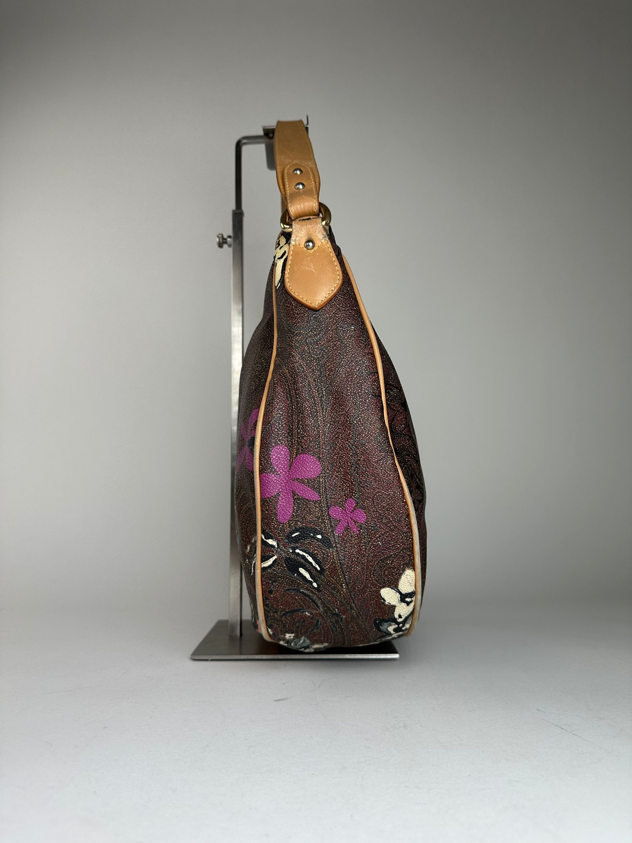 Other Vintage Etro Canvas Hobo Bag Brown Size ONE SIZE - 5 Thumbnail