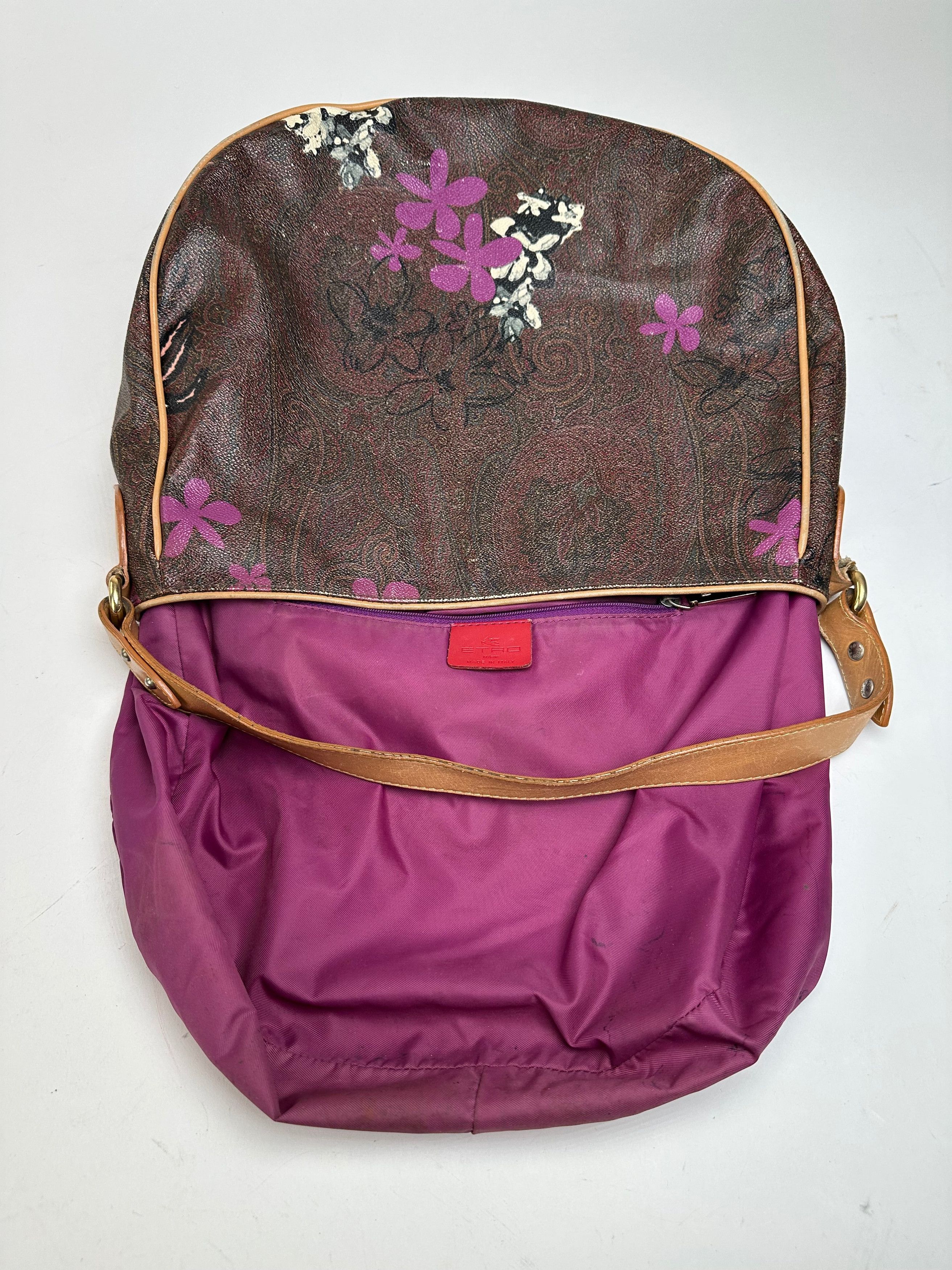 Other Vintage Etro Canvas Hobo Bag Brown Size ONE SIZE - 3 Thumbnail