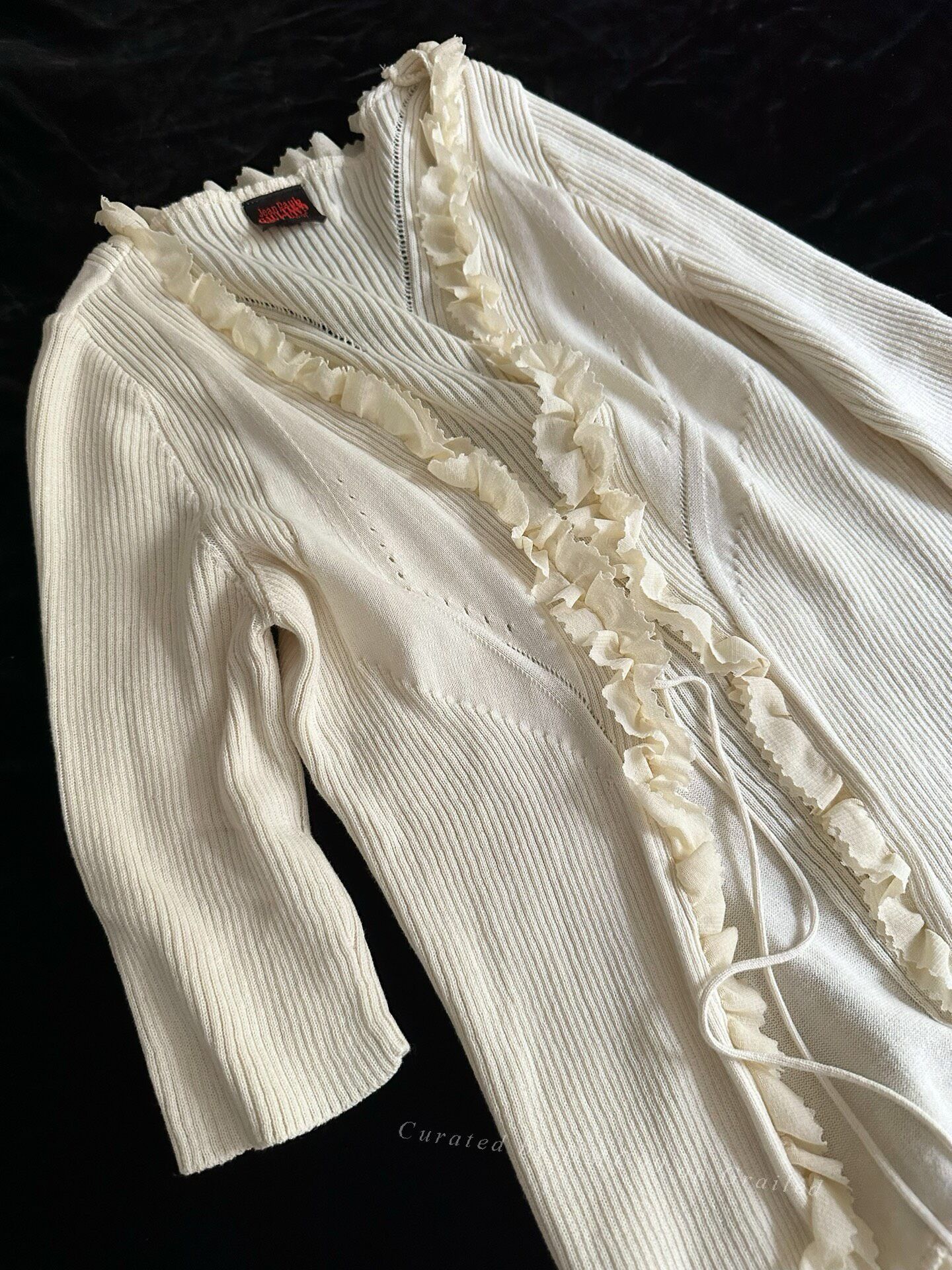 Jean Paul Gaultier Jean Paul Gaultier Vintage Lace Knit Cardigan Size S / US 4 / IT 40 - 2 Thumbnail