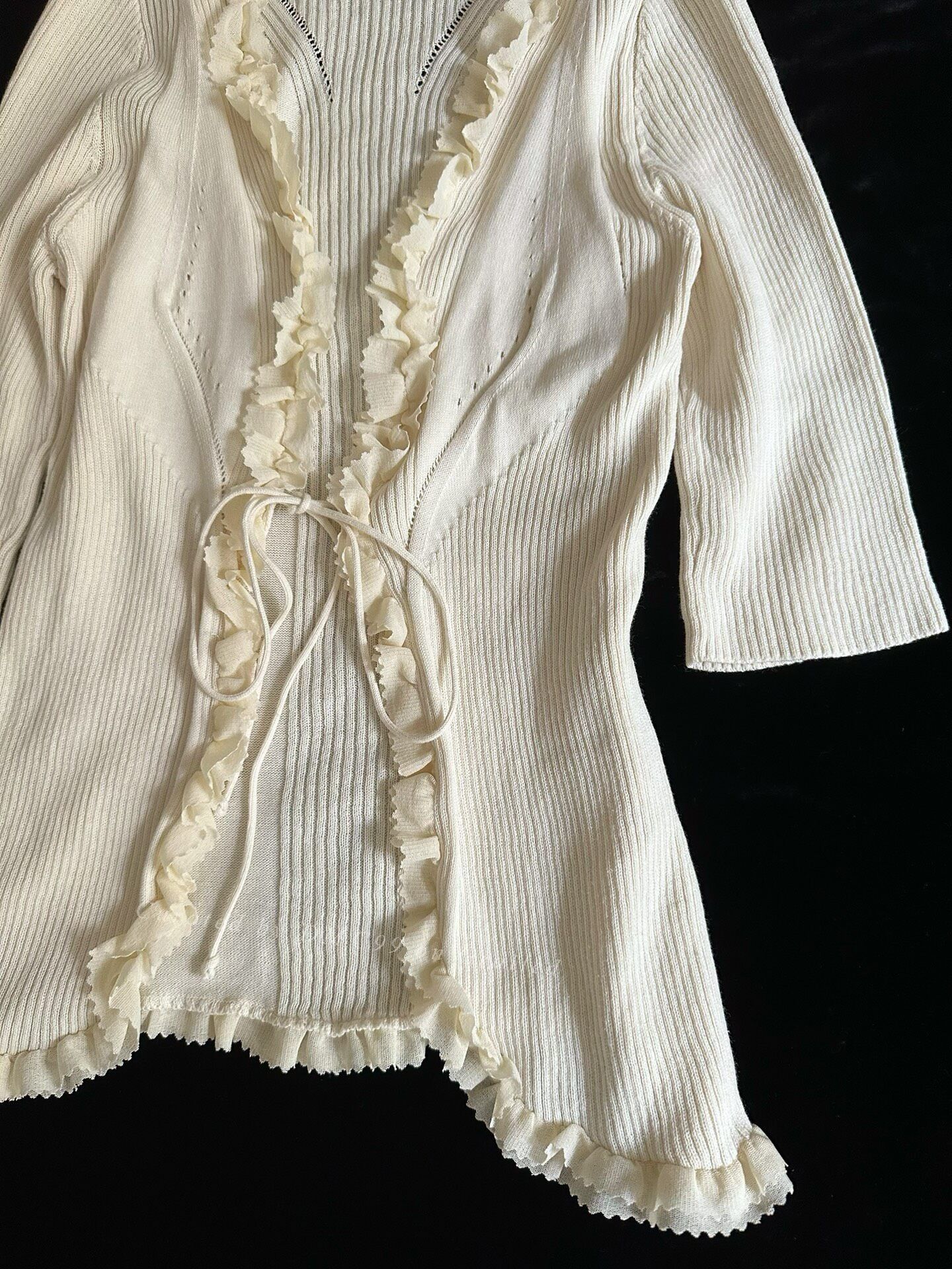 Jean Paul Gaultier Jean Paul Gaultier Vintage Lace Knit Cardigan Size S / US 4 / IT 40 - 4 Thumbnail