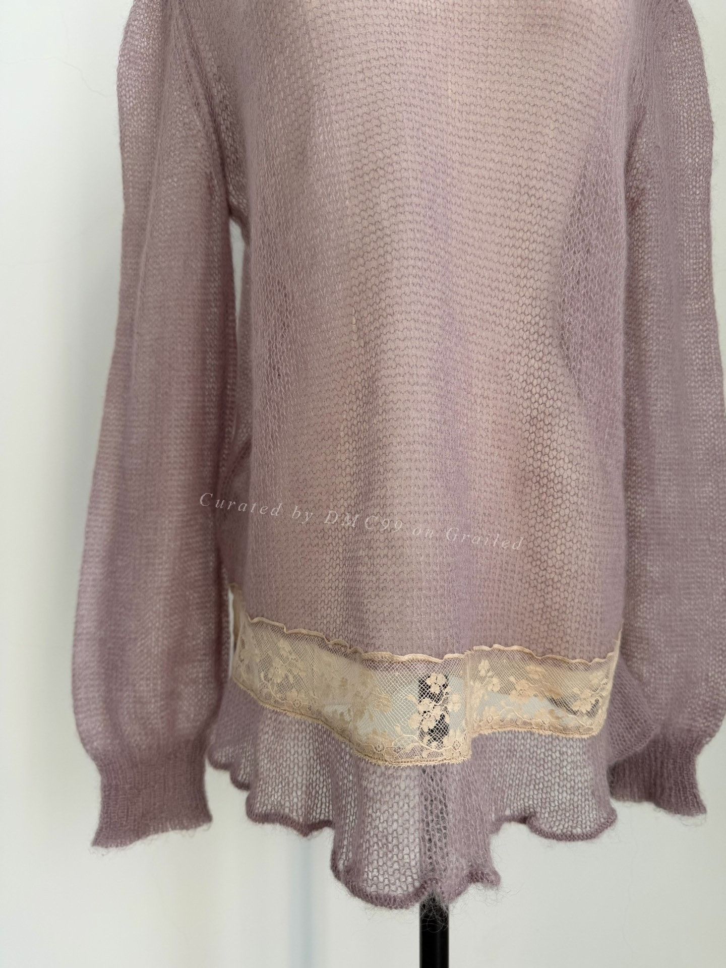 Miu Miu Miumiu Vintage Lilac Crewneck Sweater Size S / US 4 / IT 40 - 5 Thumbnail