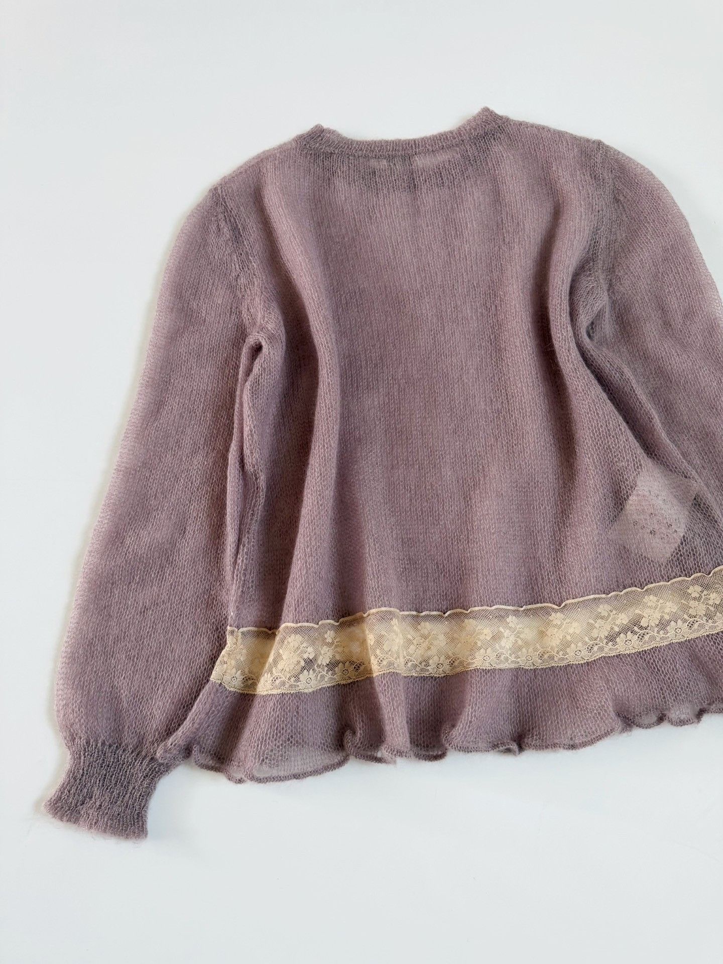 Miu Miu Miumiu Vintage Lilac Crewneck Sweater Size S / US 4 / IT 40 - 8 Thumbnail