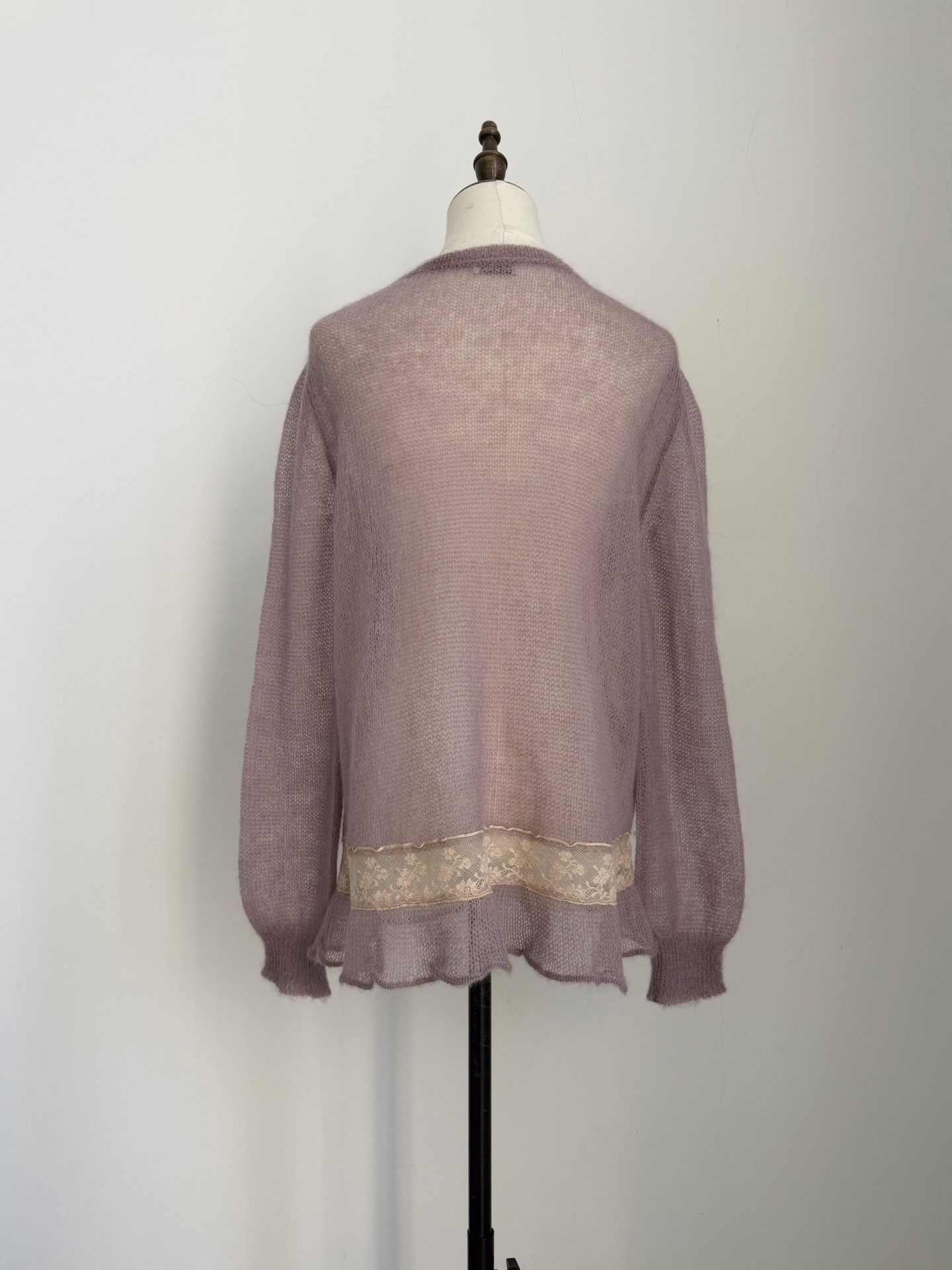 Miu Miu Miumiu Vintage Lilac Crewneck Sweater Size S / US 4 / IT 40 - 4 Thumbnail