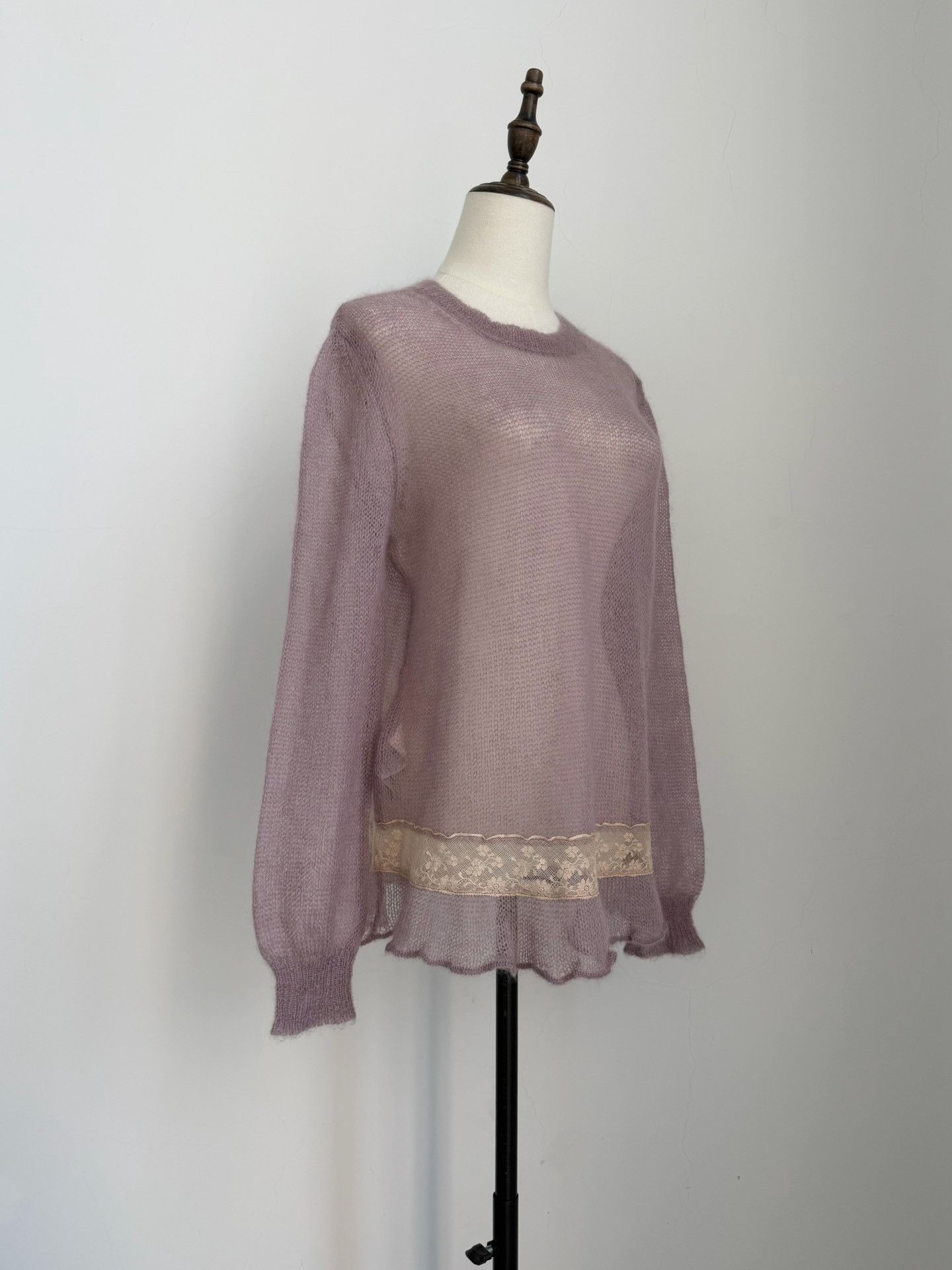 Miu Miu Miumiu Vintage Lilac Crewneck Sweater Size S / US 4 / IT 40 - 3 Thumbnail