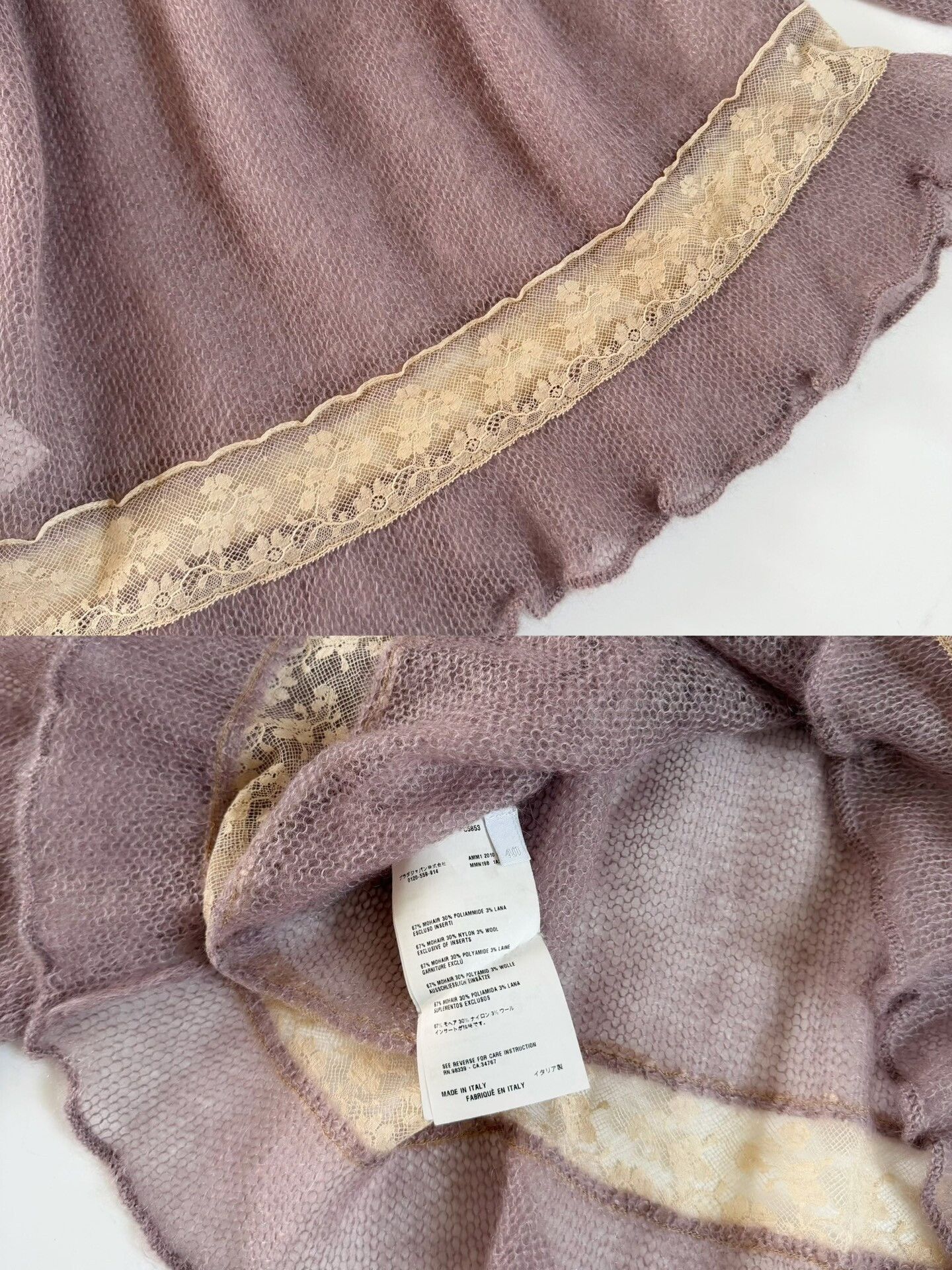 Miu Miu Miumiu Vintage Lilac Crewneck Sweater Size S / US 4 / IT 40 - 7 Thumbnail