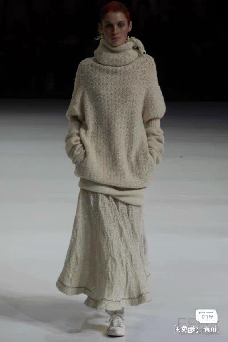 Yohji Yamamoto Yohji Yamamoto Y's 2003 Runway Knit Skirt Size 34" / US 12 / IT 48 - 2 Thumbnail