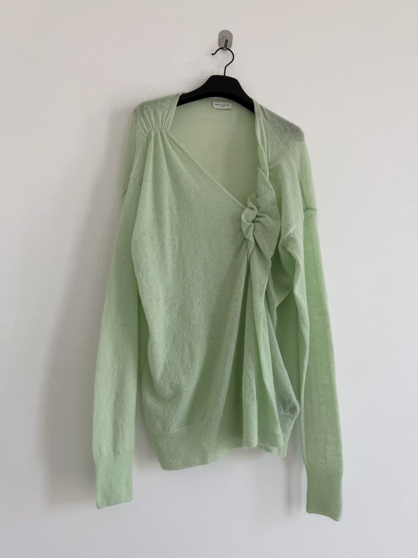 Dries Van Noten Dries Van Noten Mint Green Knot Pullover Size S / US 4 / IT 40 - 7 Thumbnail