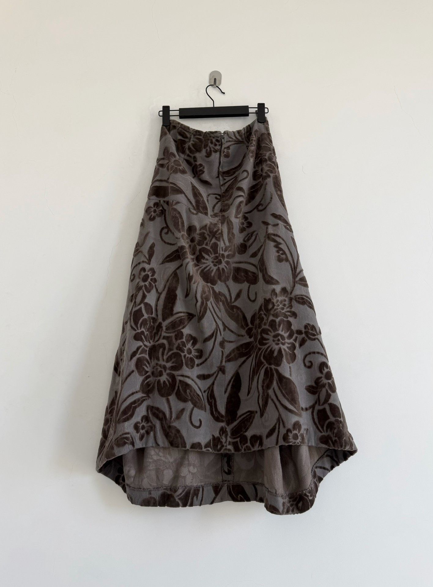 Rei Kawakubo Comme des Garçons 1996 Flocked Floral Skirt Size 33" - 5 Thumbnail