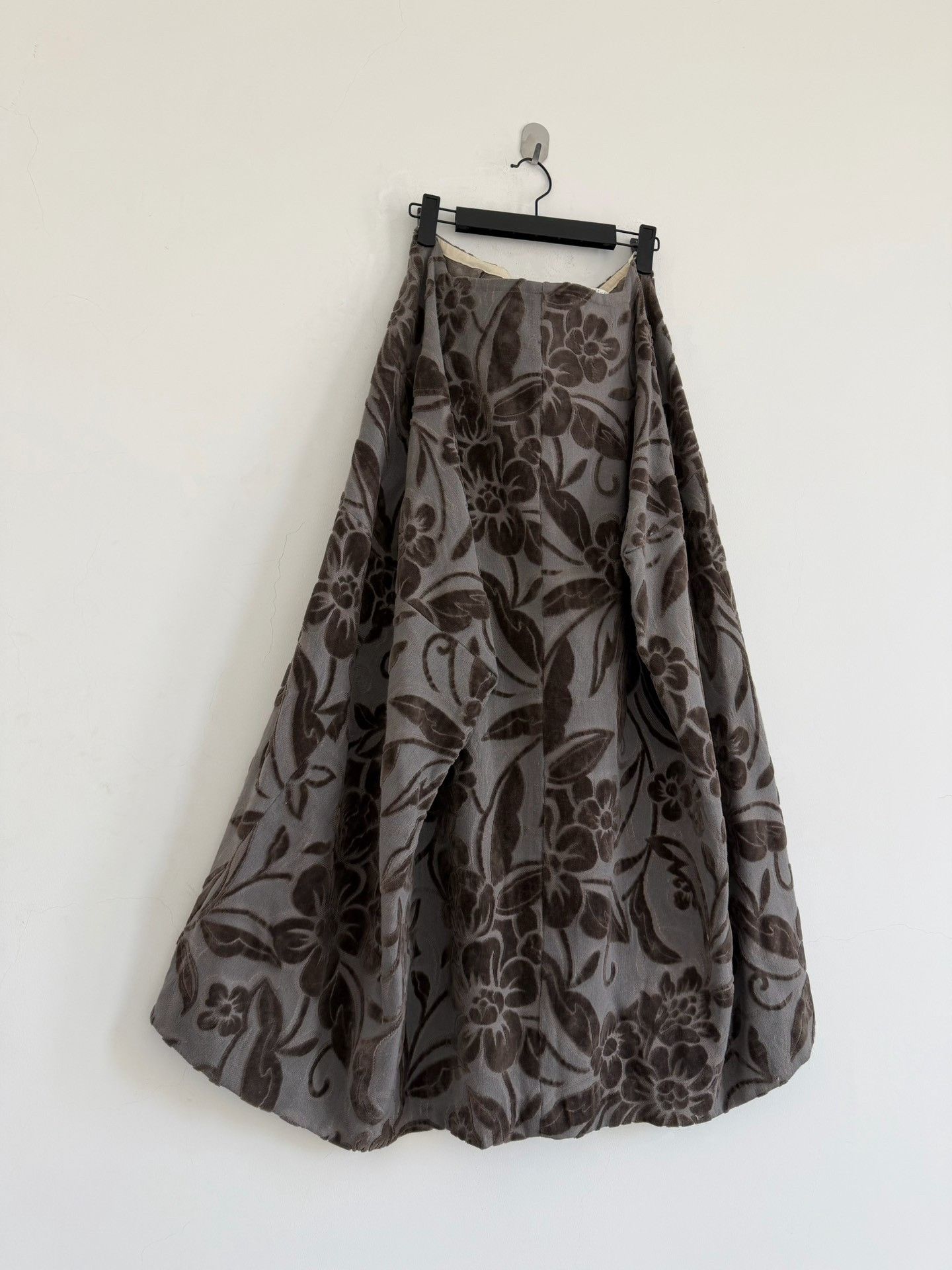 Rei Kawakubo Comme des Garçons 1996 Flocked Floral Skirt Size 33" - 3 Thumbnail