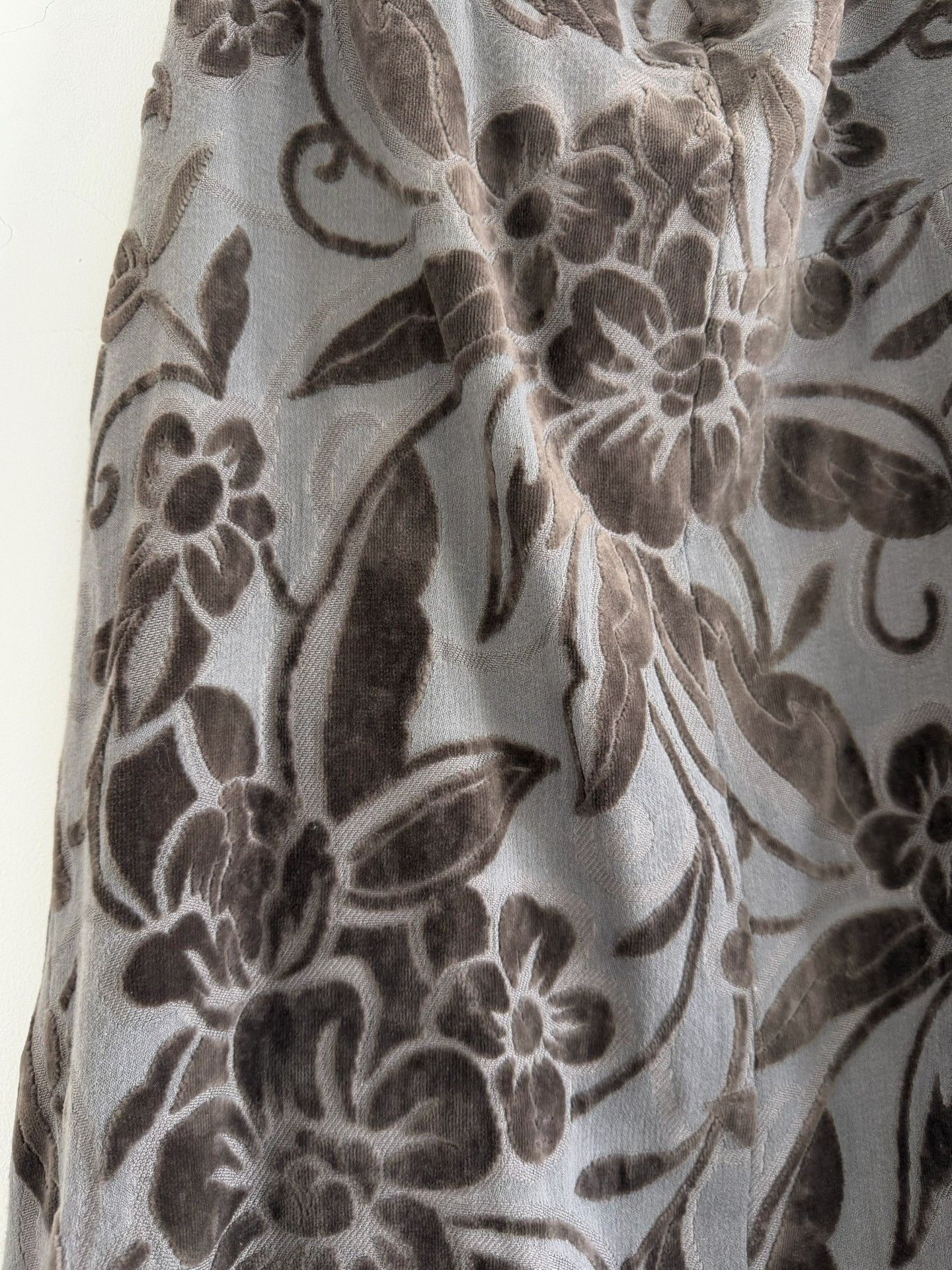Rei Kawakubo Comme des Garçons 1996 Flocked Floral Skirt Size 33" - 7 Thumbnail