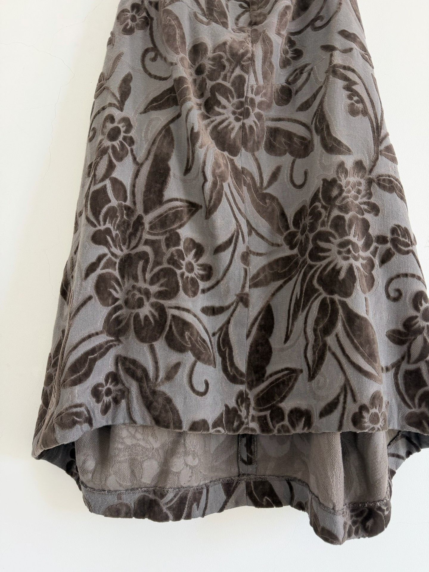 Rei Kawakubo Comme des Garçons 1996 Flocked Floral Skirt Size 33" - 6 Thumbnail