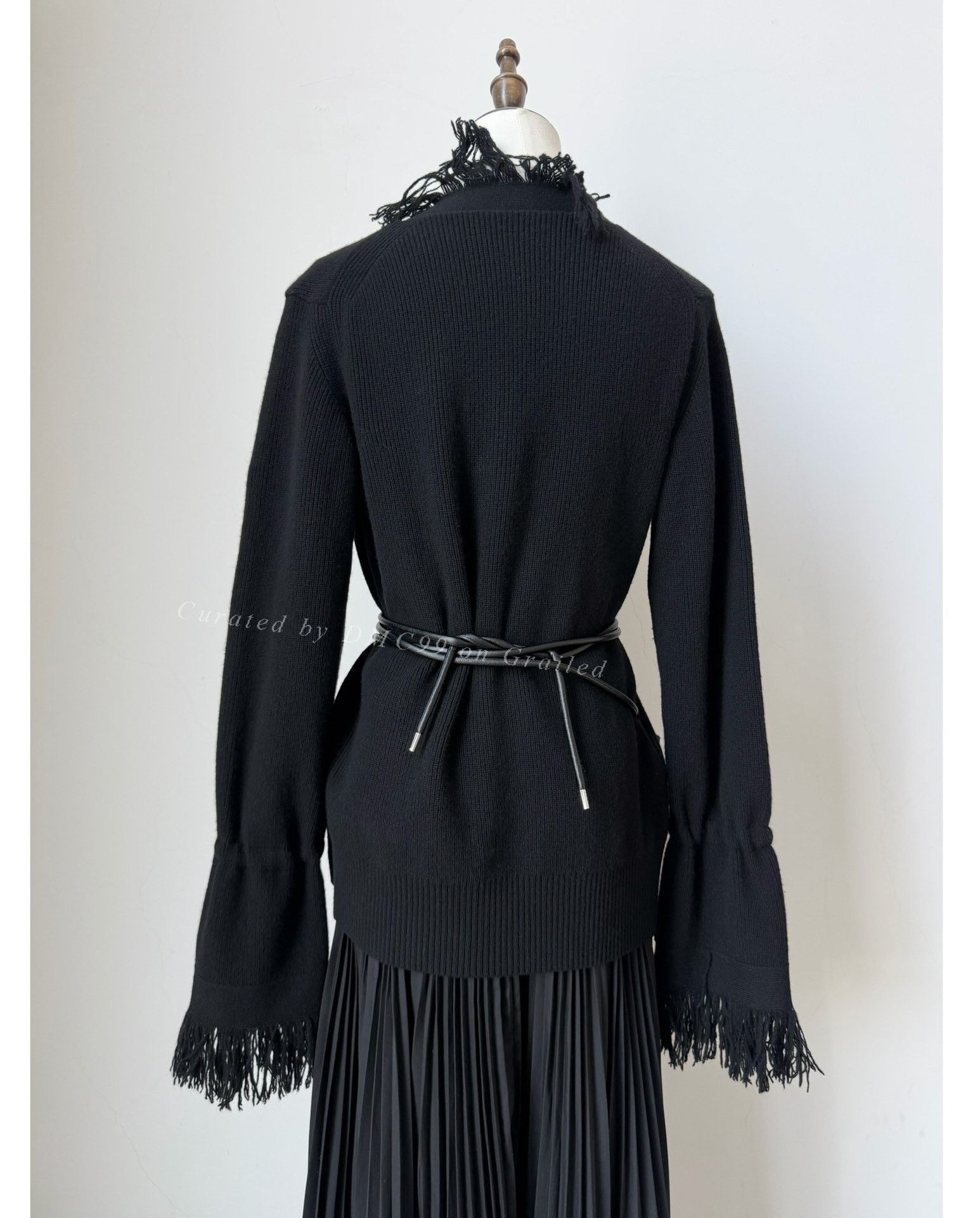 Sacai Sacai 2018 FW Wool Fringe Pleated Dress Size M / US 6-8 / IT 42-44 - 9 Thumbnail