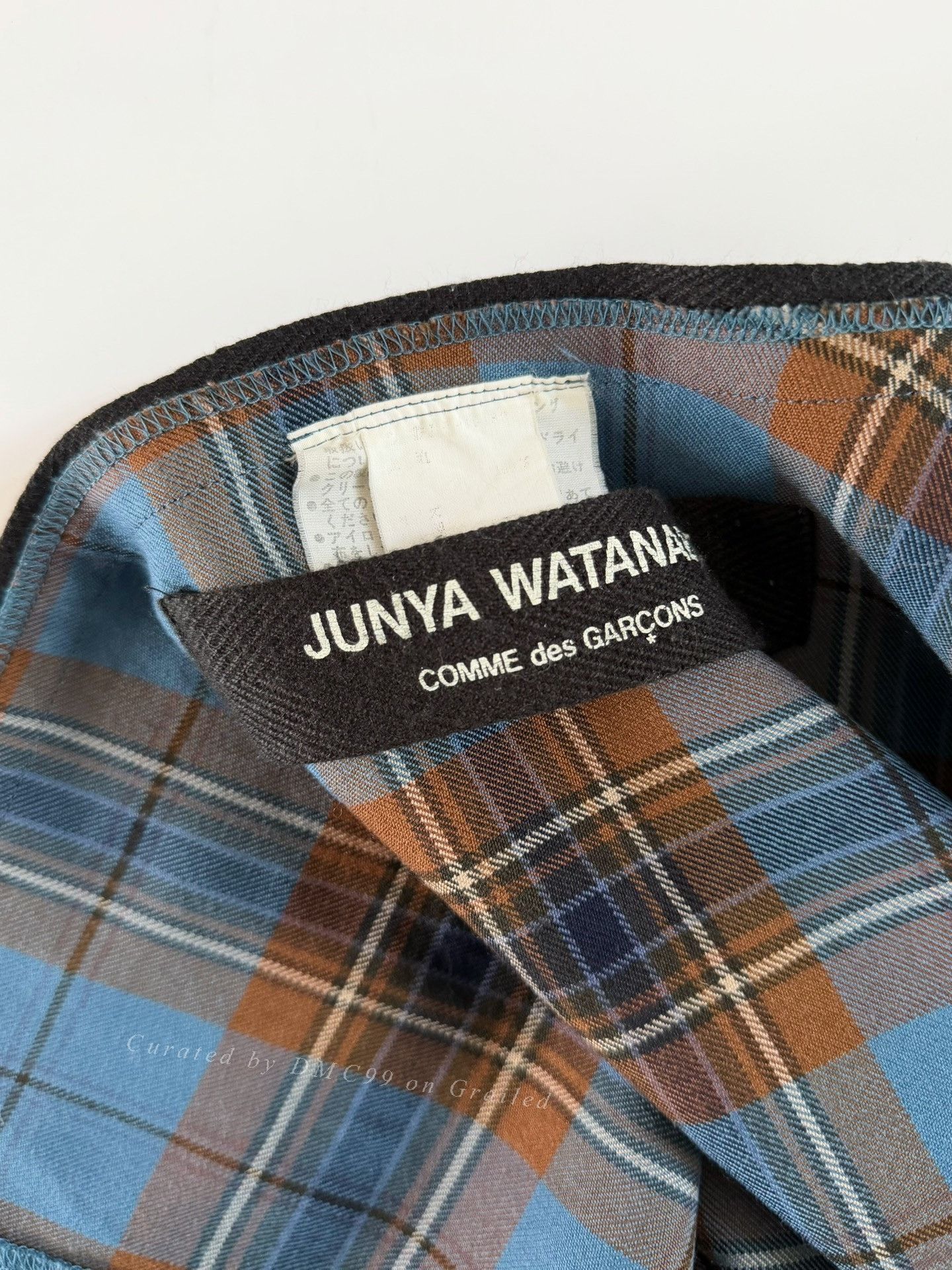 Junya Watanabe Junya Watanabe 1997 Plaid Apron Skirt Size 42" / US 20 - 9 Thumbnail
