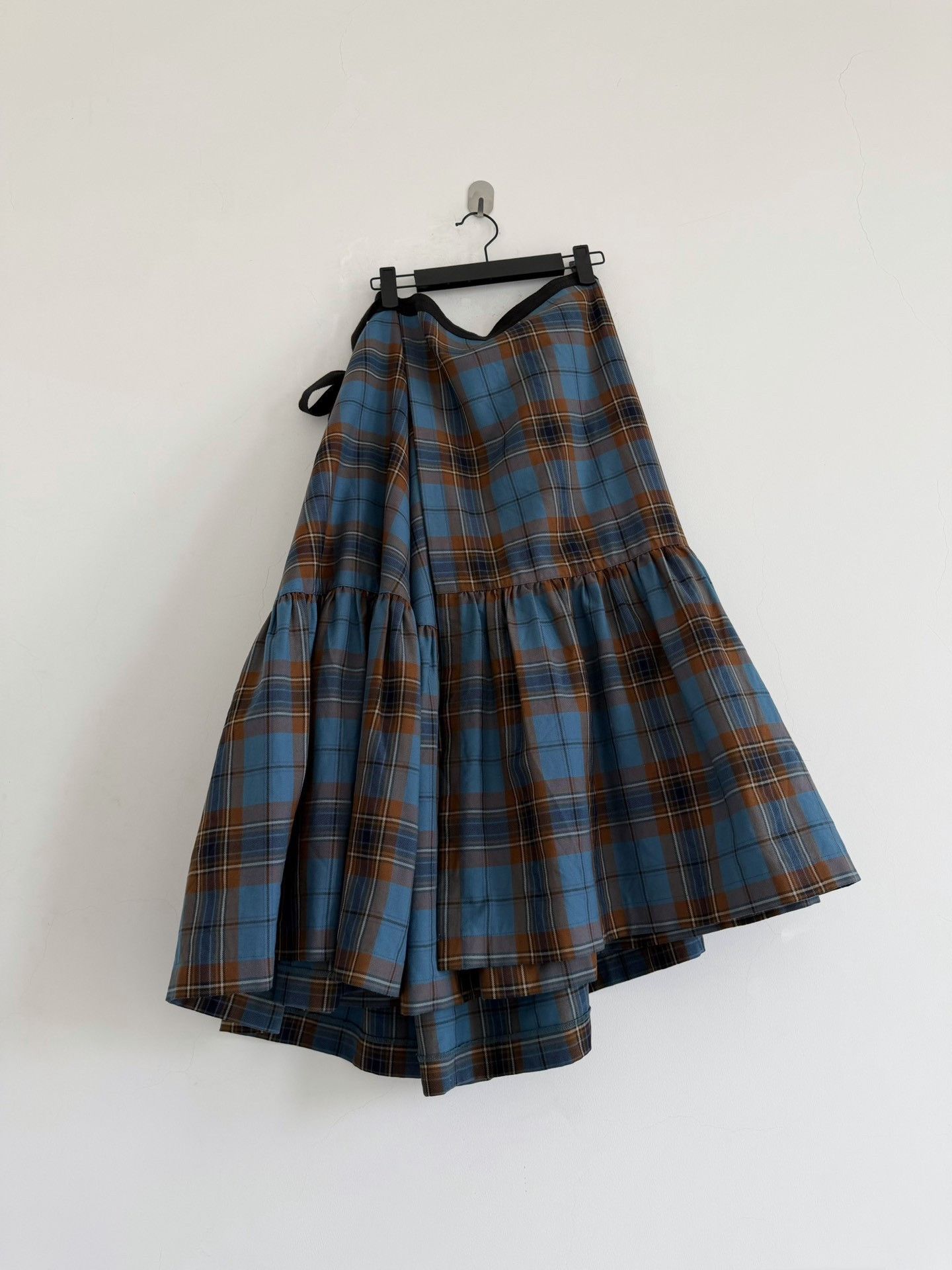 Junya Watanabe Junya Watanabe 1997 Plaid Apron Skirt Size 42" / US 20 - 4 Thumbnail