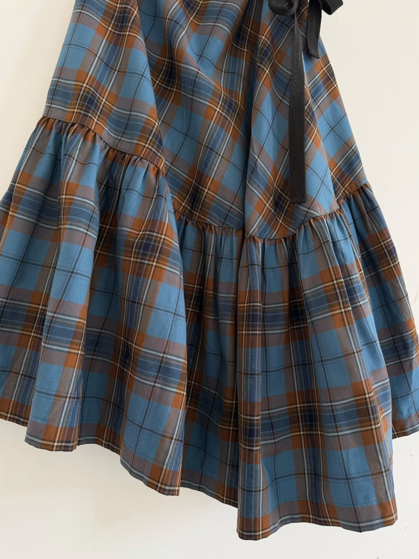 Junya Watanabe Junya Watanabe 1997 Plaid Apron Skirt Size 42" / US 20 - 7 Thumbnail