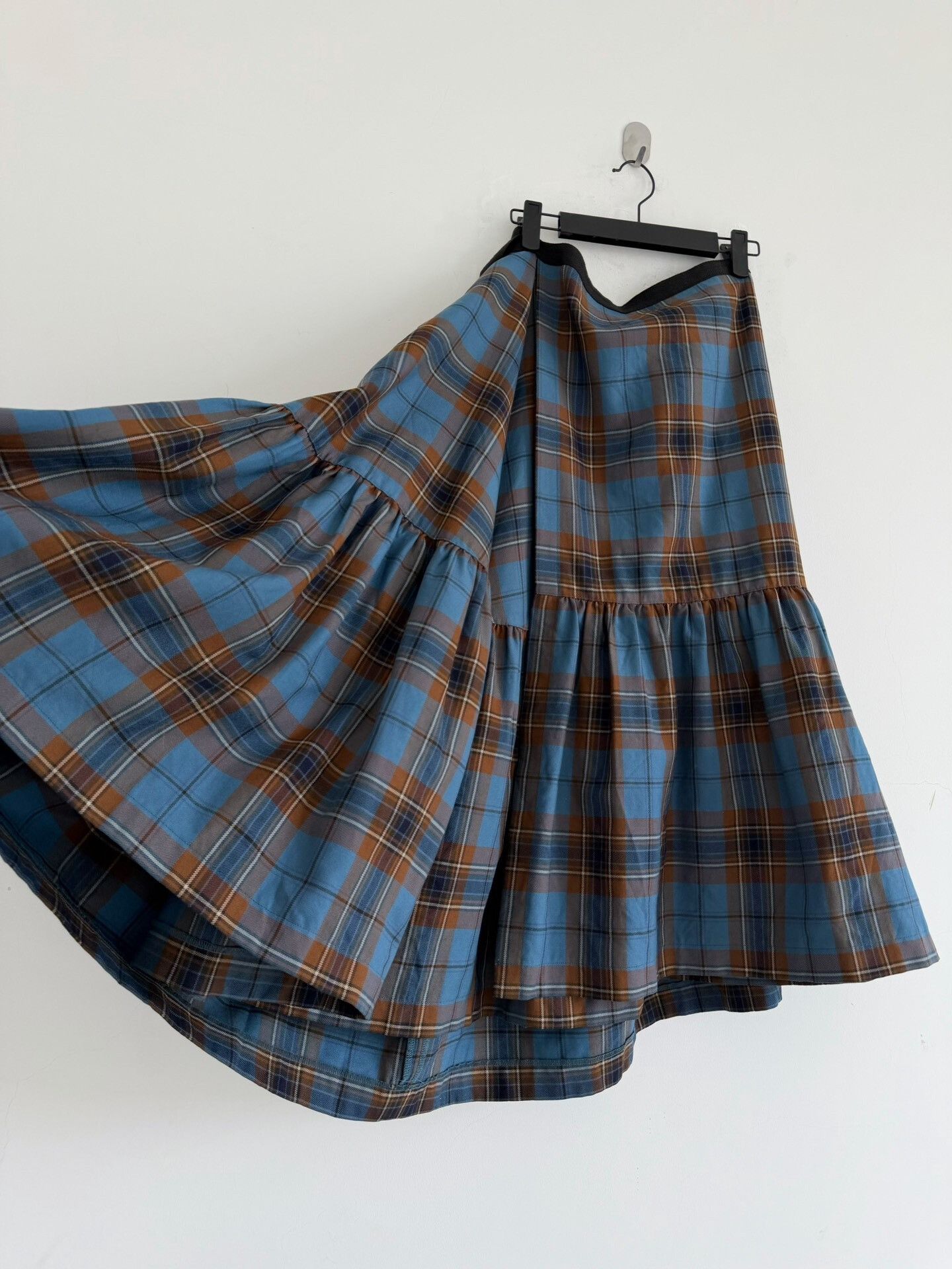 Junya Watanabe Junya Watanabe 1997 Plaid Apron Skirt Size 42" / US 20 - 5 Thumbnail