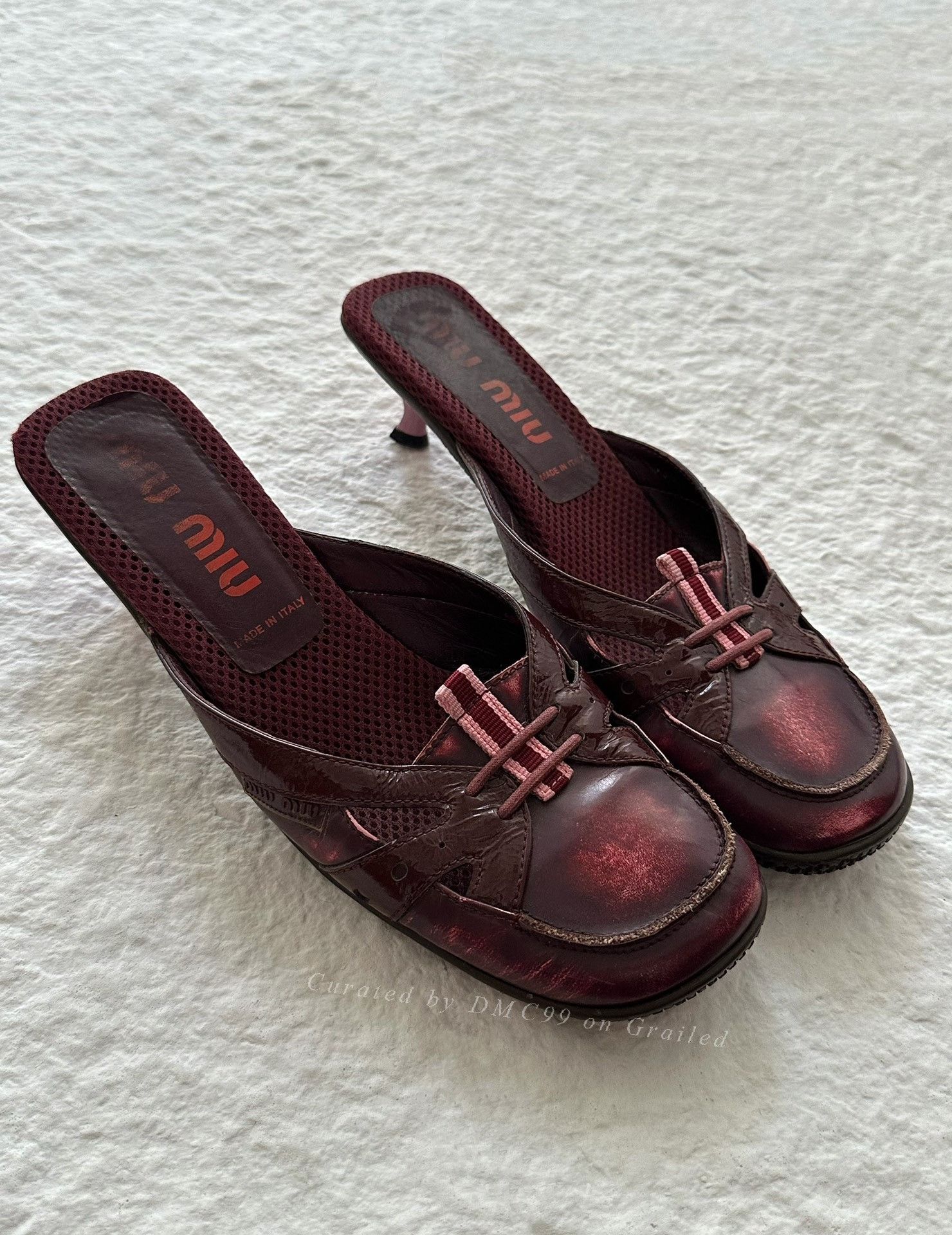 Miu Miu MiuMiu 00ss Red Patent Leather Mules Size US 6 / IT 36 - 7 Thumbnail