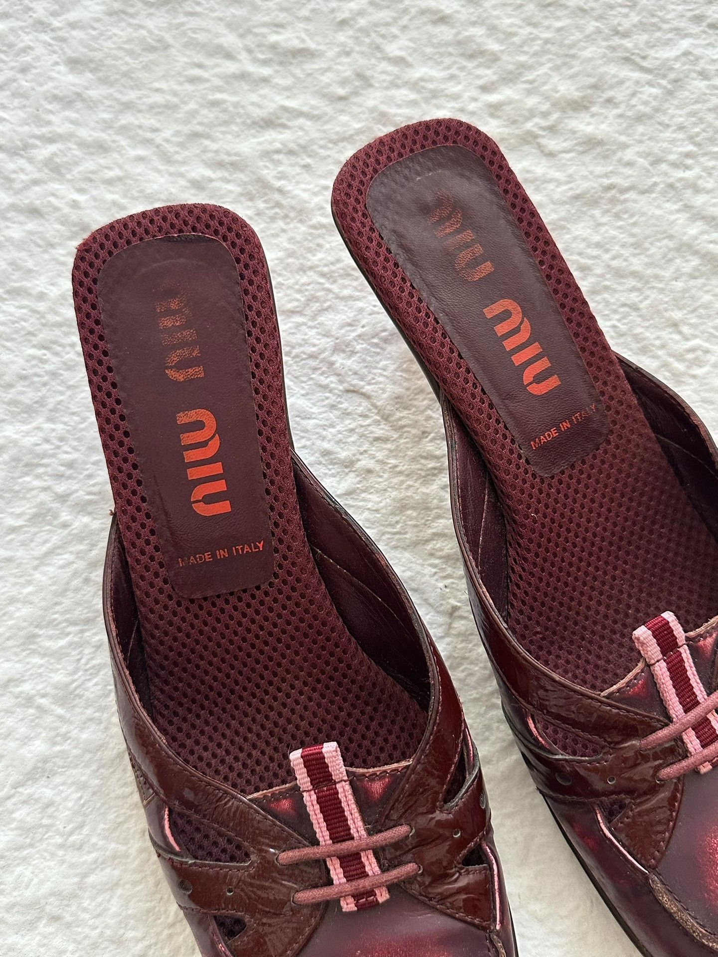 Miu Miu MiuMiu 00ss Red Patent Leather Mules Size US 6 / IT 36 - 5 Thumbnail