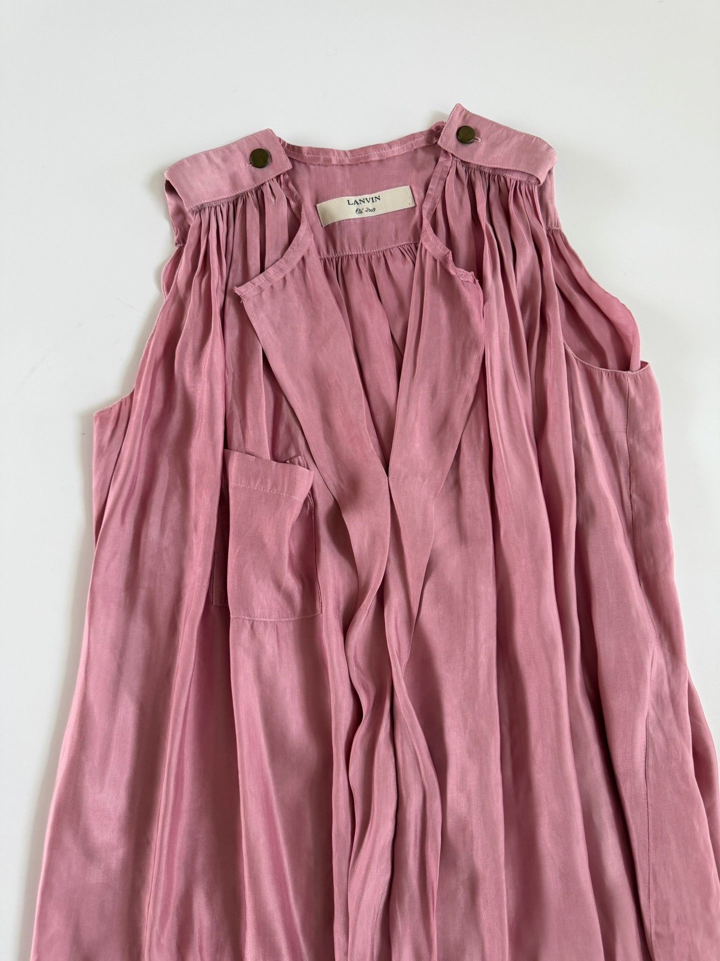 Lanvin Lanvin 2009 Alber Elbaz Sleeveless Top Size XS / US 0-2 / IT 36-38 - 2 Thumbnail