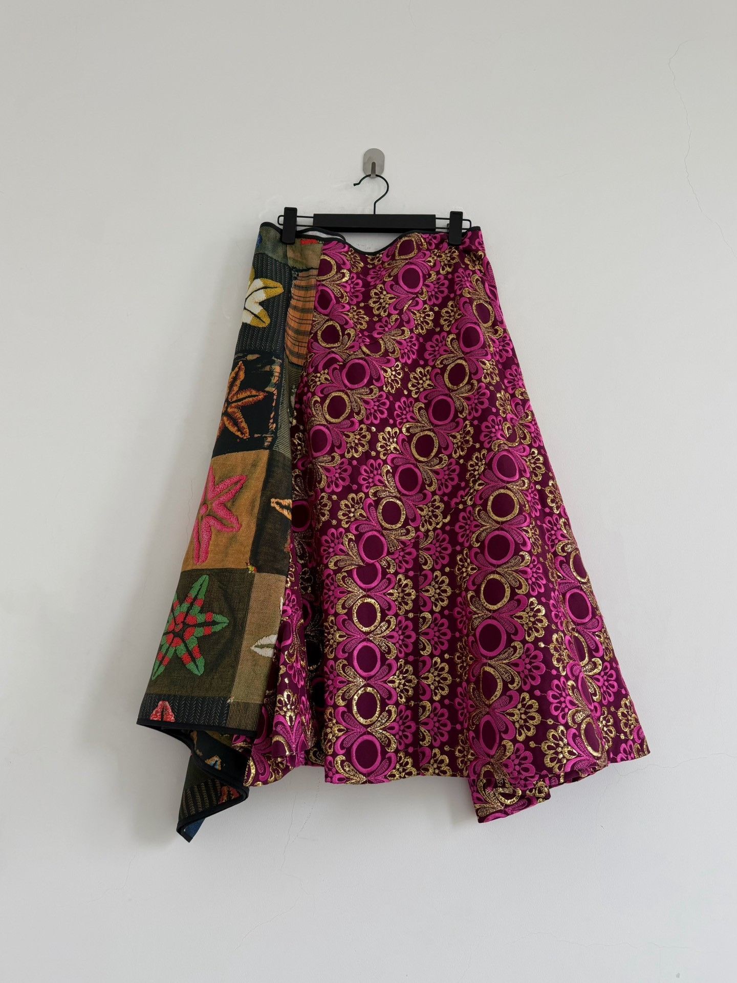 Rei Kawakubo Comme des Garçons 1999 Runway Patchwork Skirt Size 38" / US 16 / IT 52 - 2 Thumbnail