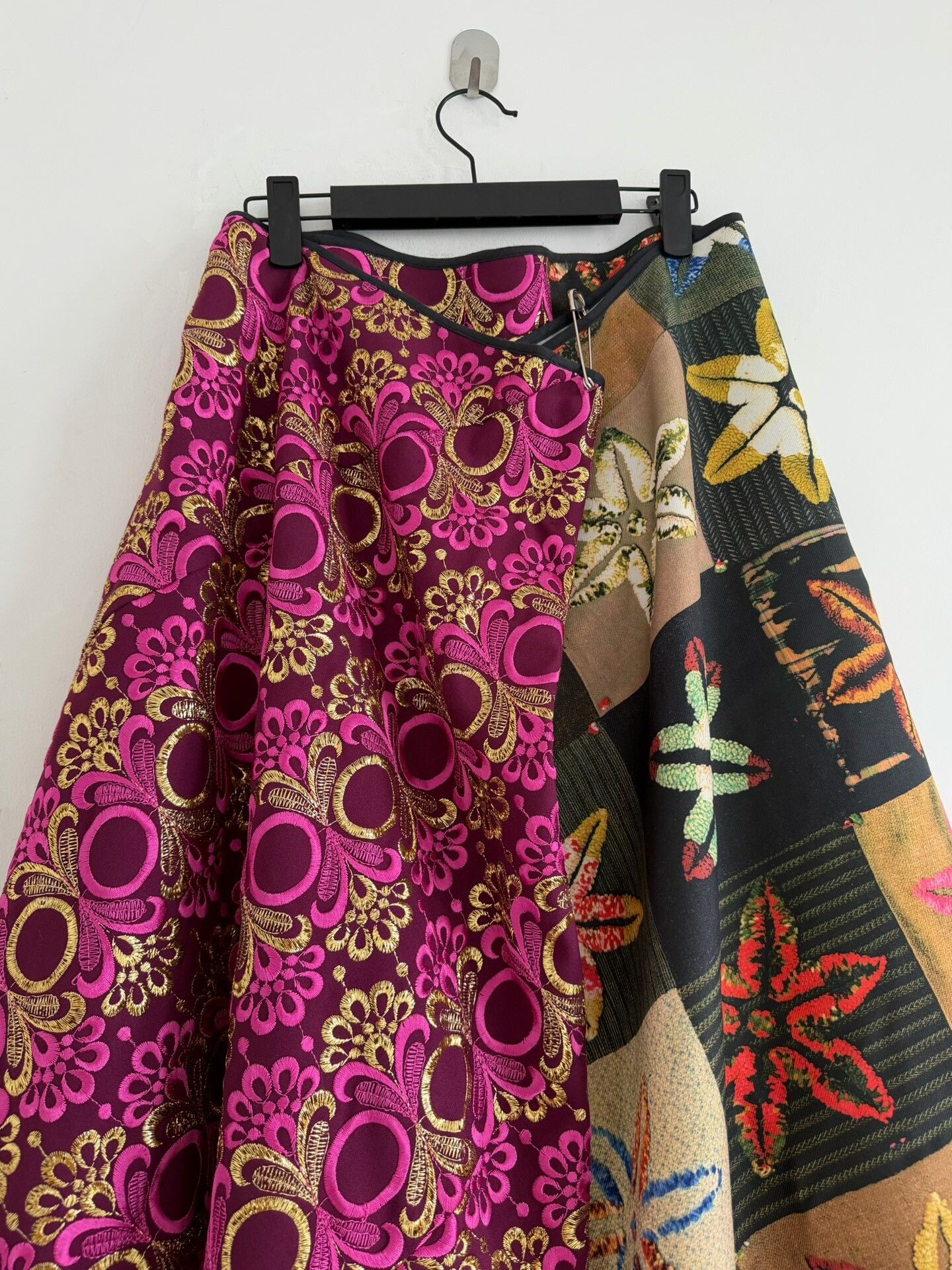 Rei Kawakubo Comme des Garçons 1999 Runway Patchwork Skirt Size 38" / US 16 / IT 52 - 4 Thumbnail