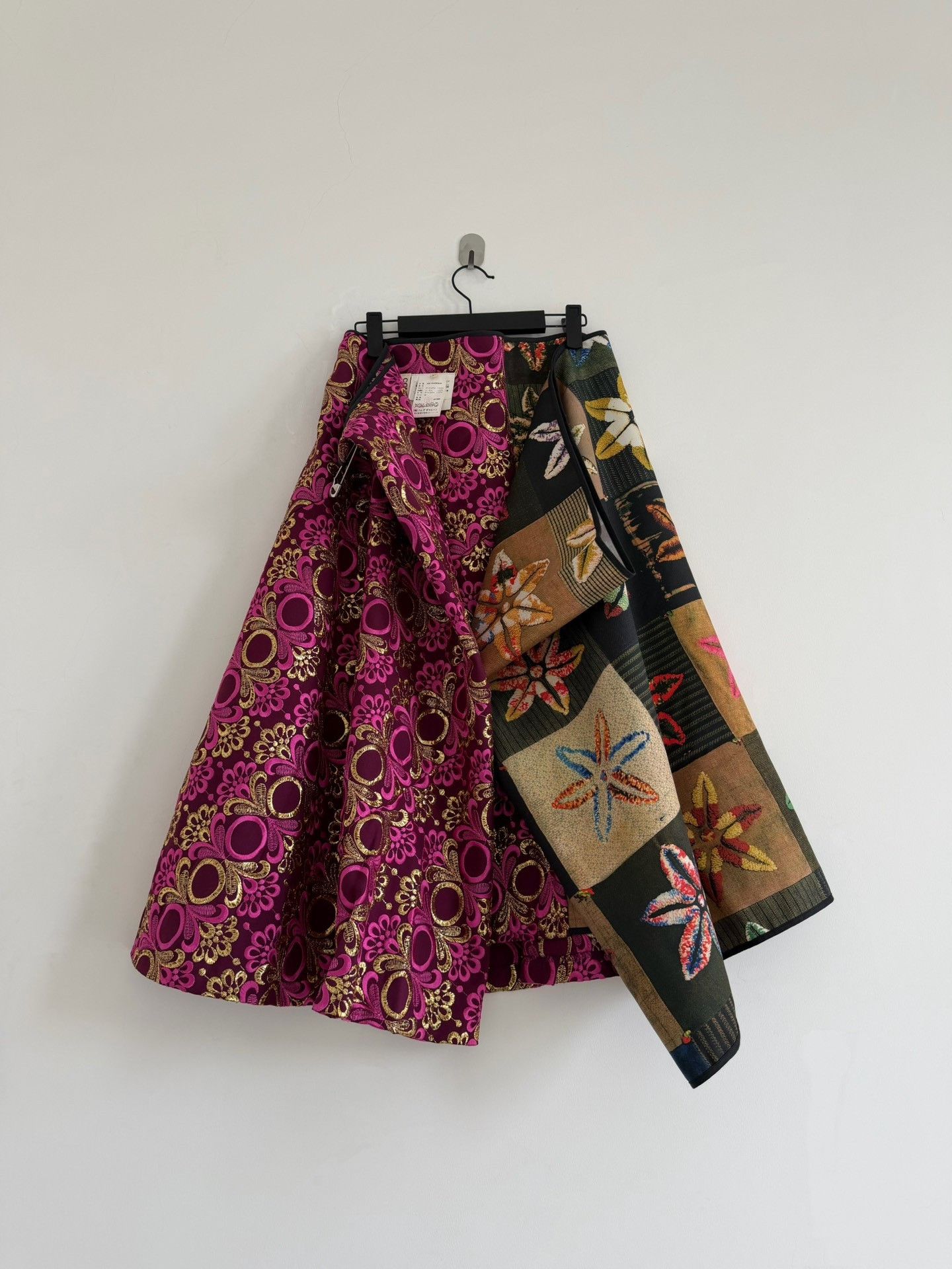 Rei Kawakubo Comme des Garçons 1999 Runway Patchwork Skirt Size 38" / US 16 / IT 52 - 7 Thumbnail