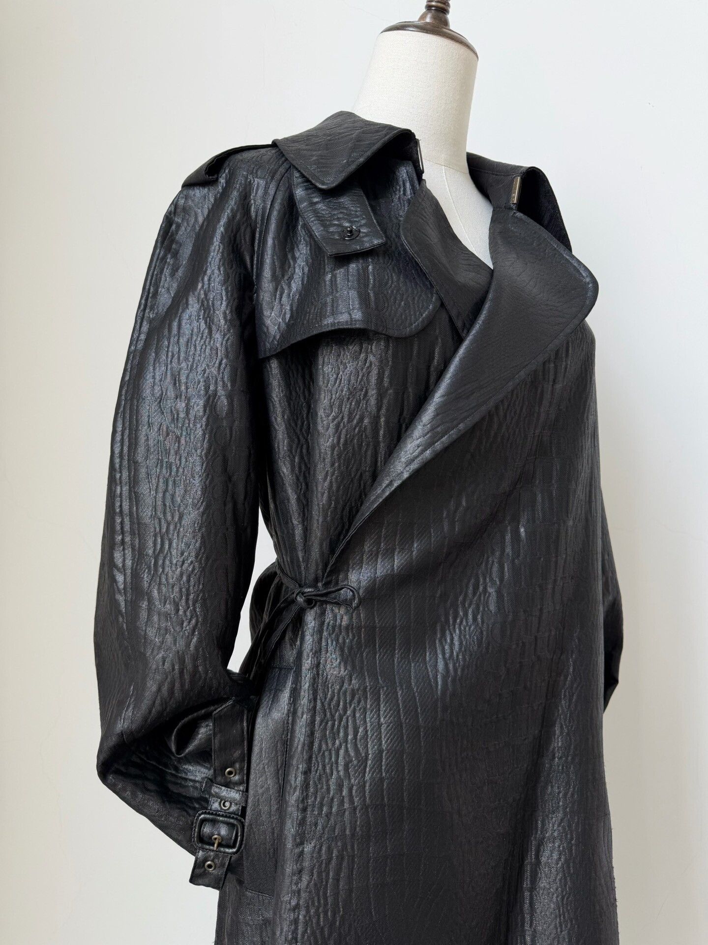Jean Paul Gaultier Jean Paul Gaultier Vintage Faux Leather Trench Size S / US 4 / IT 40 - 8 Thumbnail