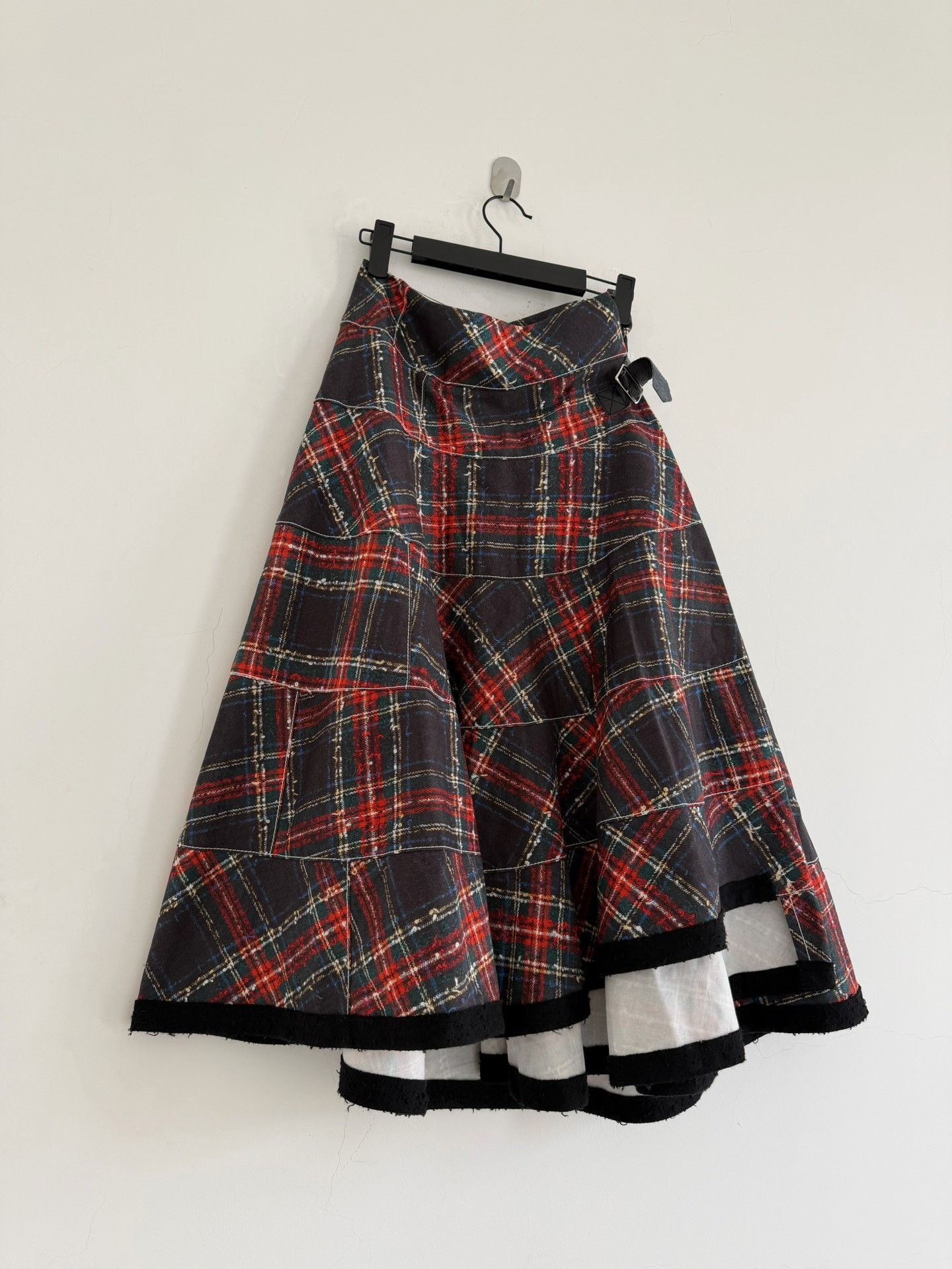 Comme des Garcons Comme des Garçons 2019 Tricot Plaid Layered Skirt Size 36" / US 14 / IT 50 - 3 Thumbnail