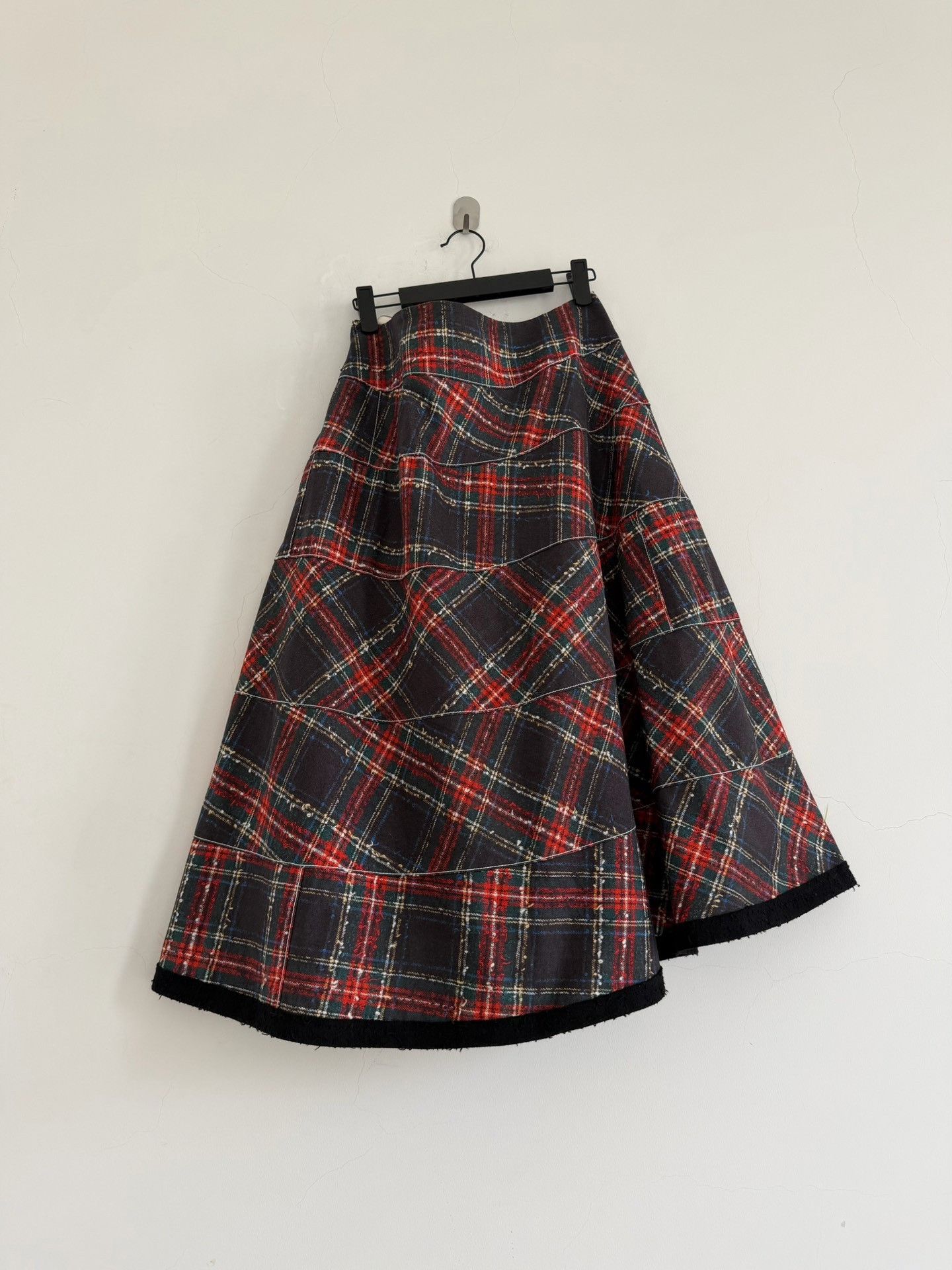Comme des Garcons Comme des Garçons 2019 Tricot Plaid Layered Skirt Size 36" / US 14 / IT 50 - 5 Thumbnail
