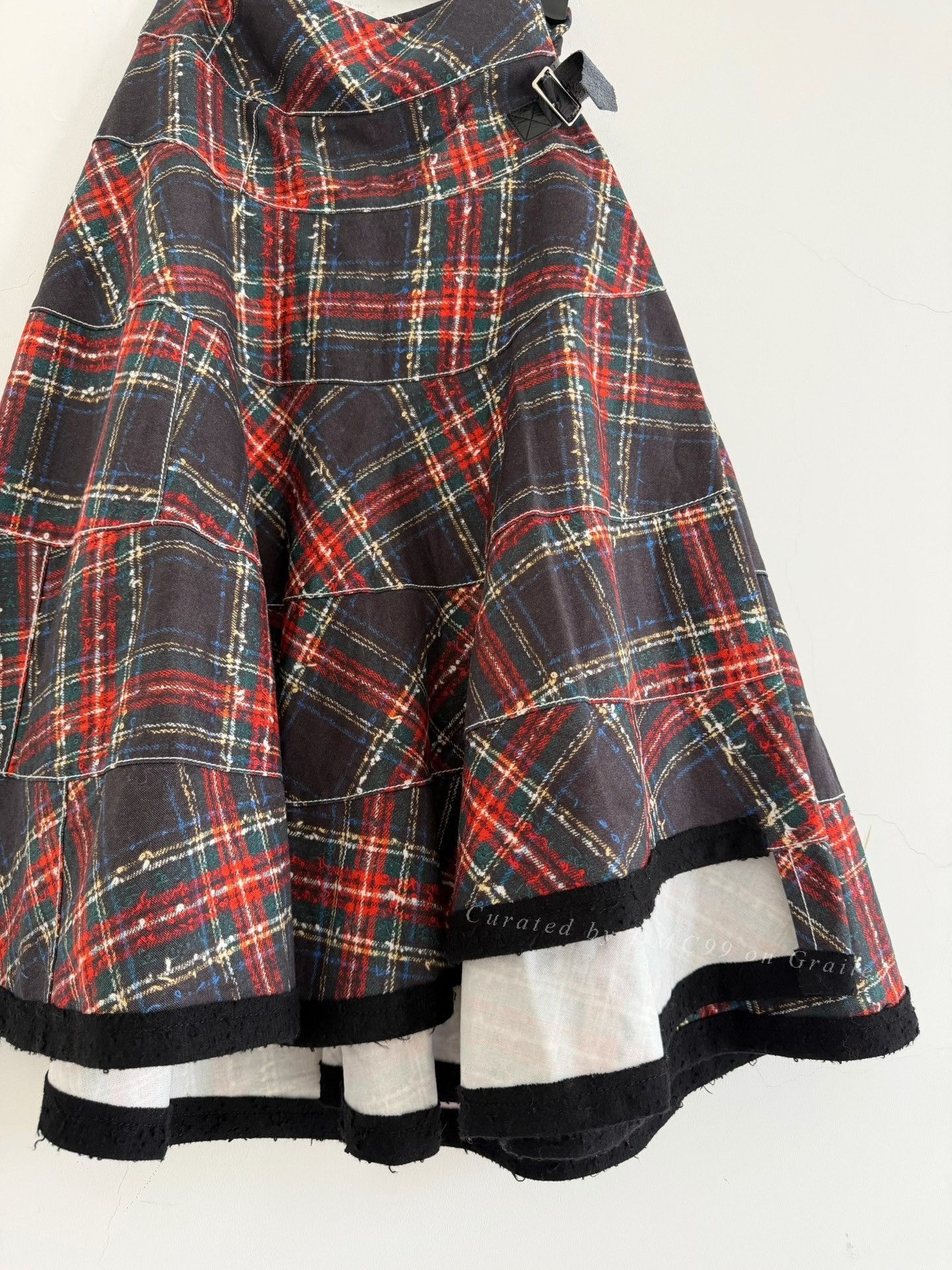 Comme des Garcons Comme des Garçons 2019 Tricot Plaid Layered Skirt Size 36" / US 14 / IT 50 - 2 Thumbnail