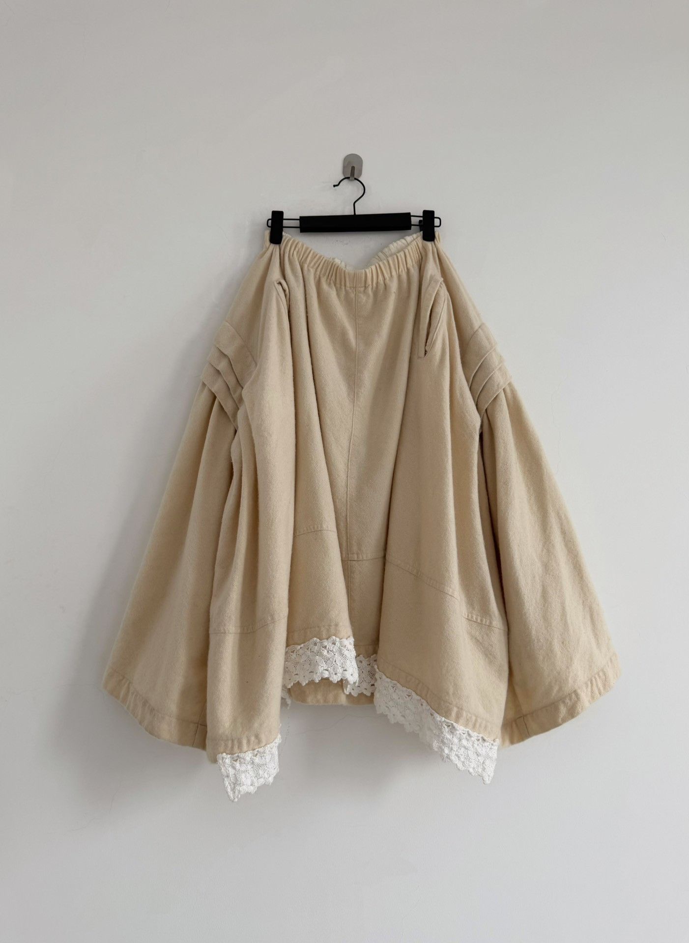 Rei Kawakubo Comme des Garçons Tricot Lace Panel Skirt Size 36" / US 14 / IT 50 - 8 Thumbnail