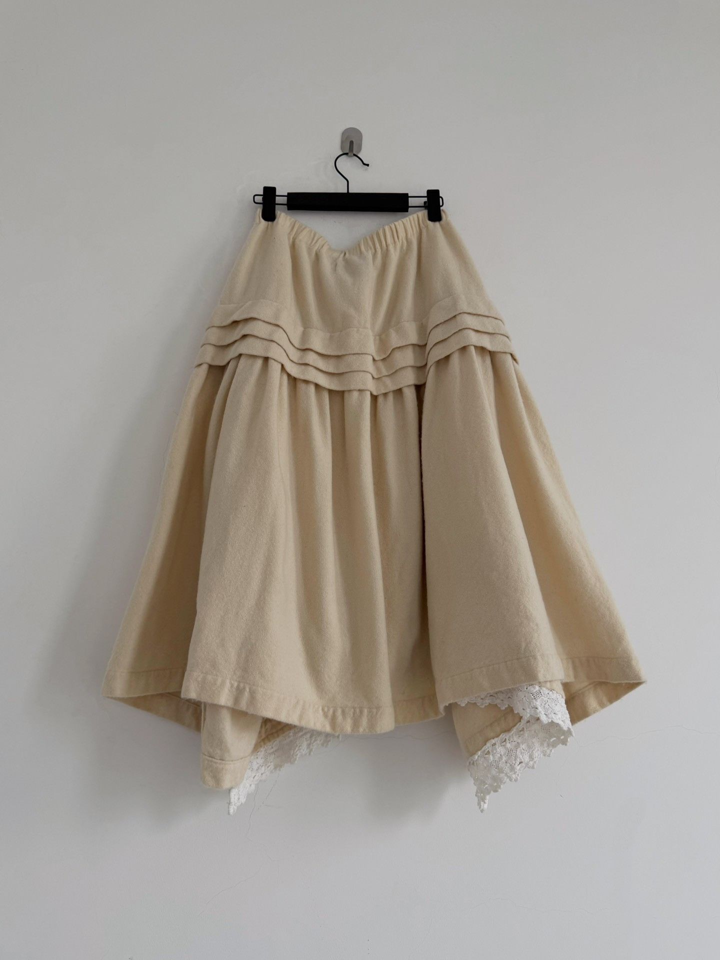 Rei Kawakubo Comme des Garçons Tricot Lace Panel Skirt Size 36" / US 14 / IT 50 - 9 Thumbnail