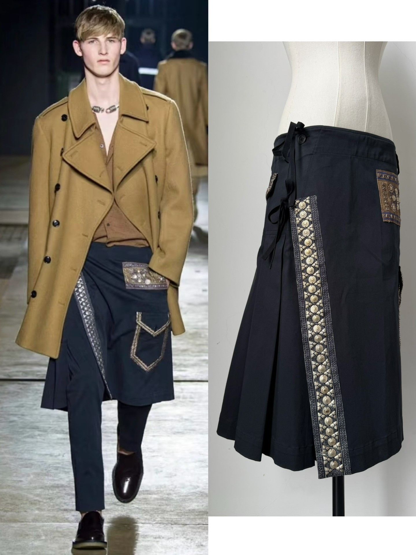 Dries Van Noten Dries Van Noten 2015 FW Apron Skirt Size 42" / US 20 - 8 Thumbnail