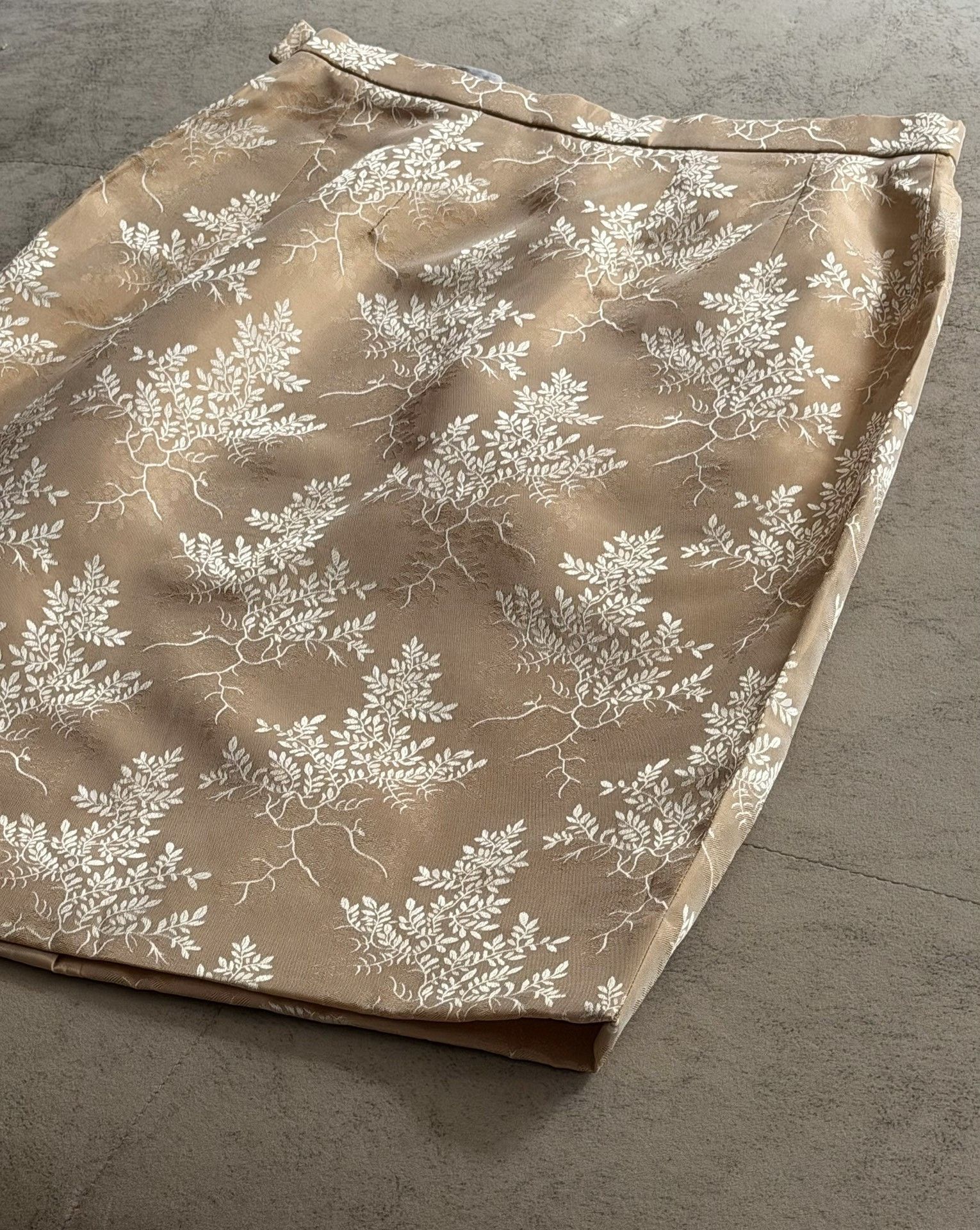 Givenchy Givenchy Vintage Gilded Leaf Skirt Size 38" / US 16 / IT 52 - 9 Thumbnail