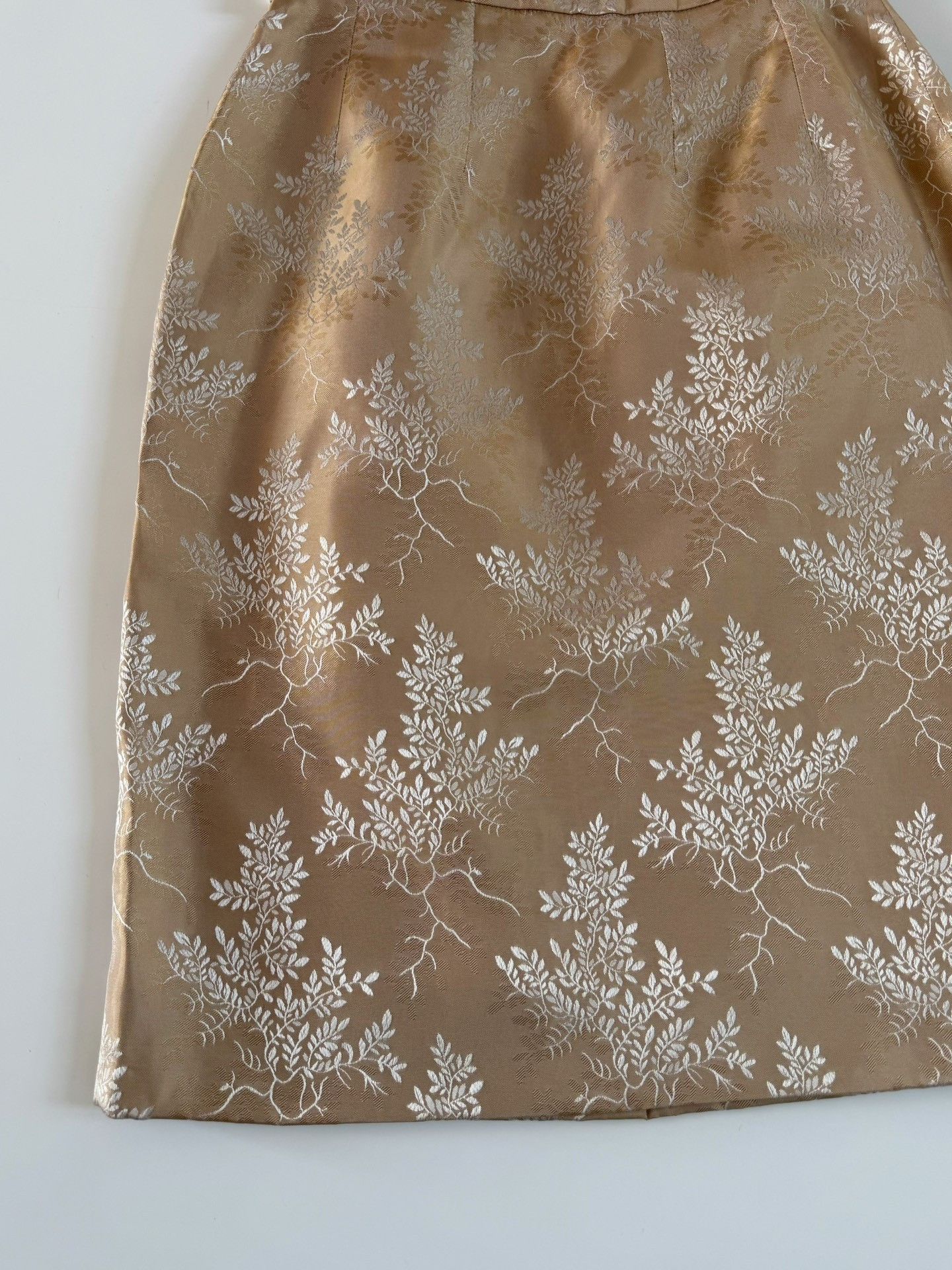 Givenchy Givenchy Vintage Gilded Leaf Skirt Size 38" / US 16 / IT 52 - 8 Thumbnail