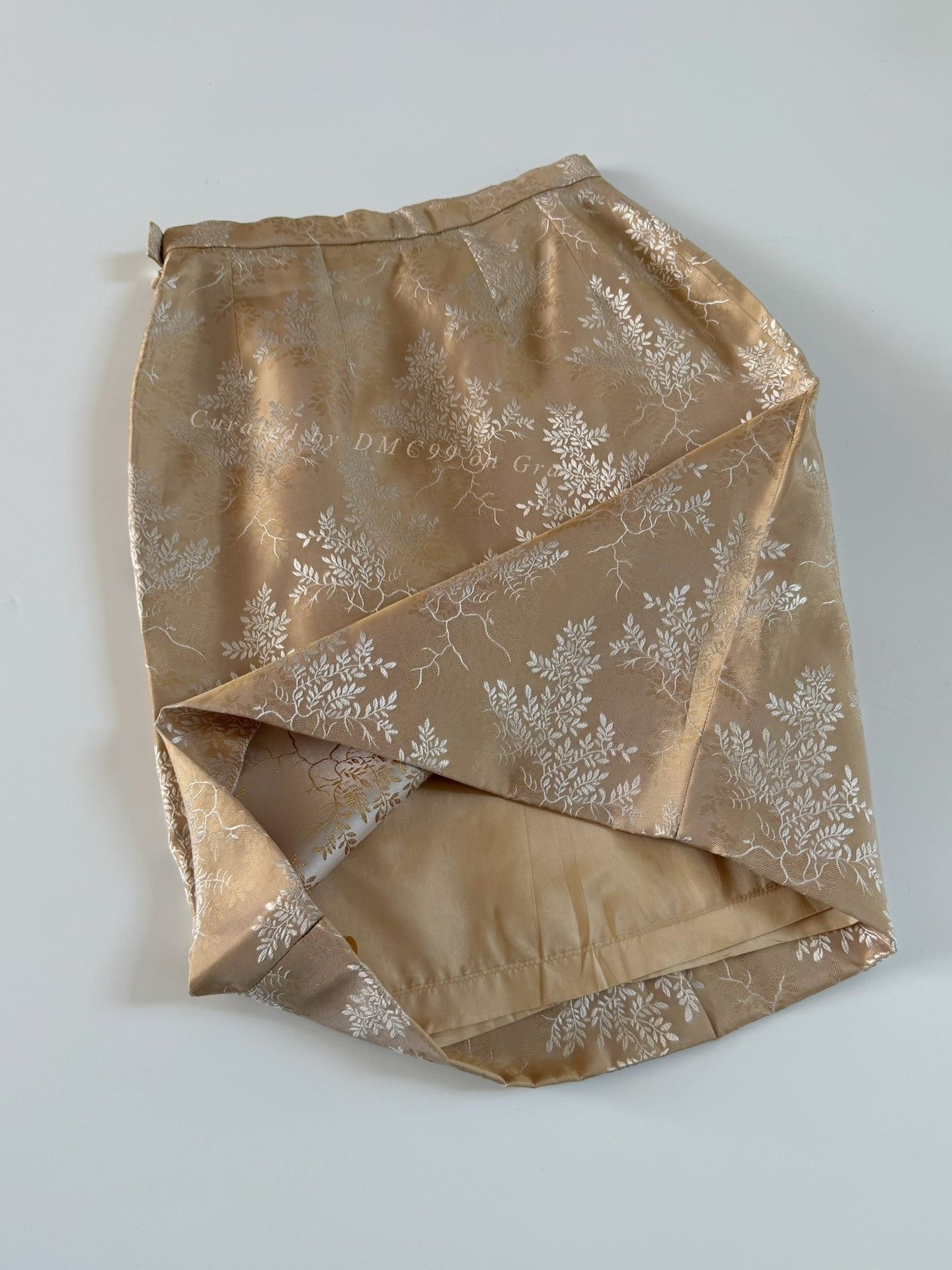 Givenchy Givenchy Vintage Gilded Leaf Skirt Size 38" / US 16 / IT 52 - 5 Thumbnail
