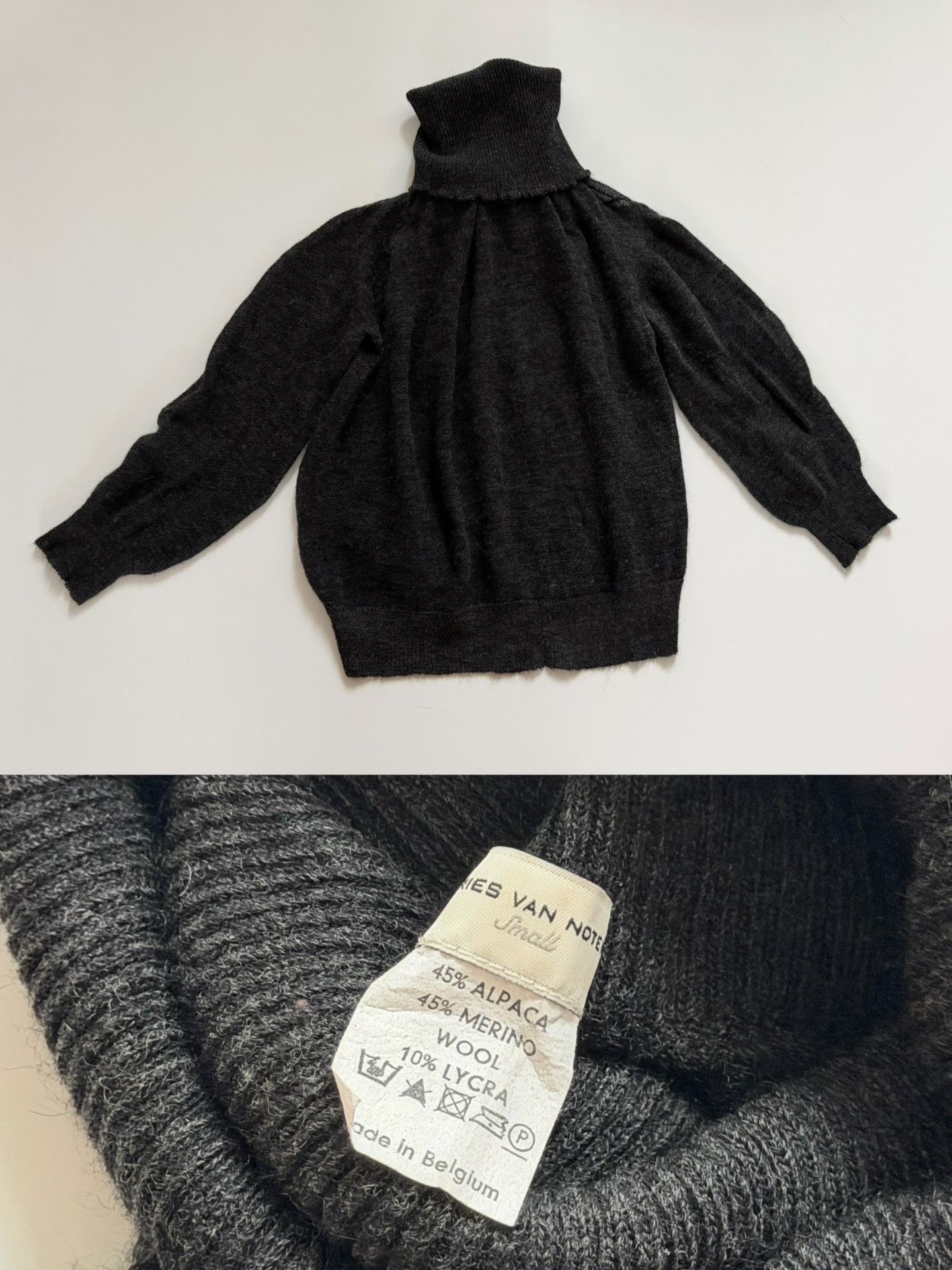 Dries Van Noten Dries Van Noten Mohair Serrated Neck Pullover Size S / US 4 / IT 40 - 9 Thumbnail