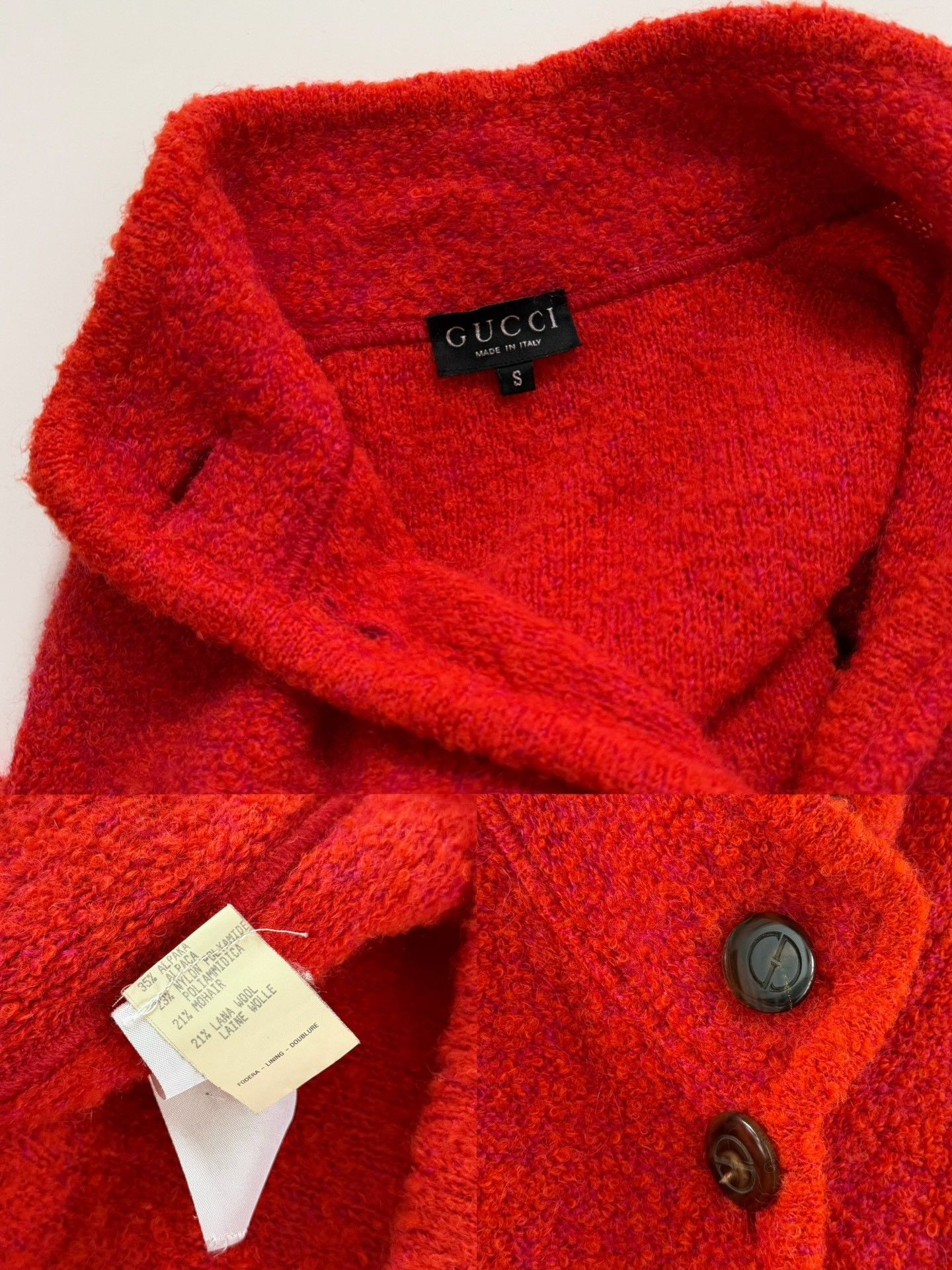 Gucci Gucci Vintage Brick Red Wide-Sleeve Sweater Size S / US 4 / IT 40 - 9 Thumbnail